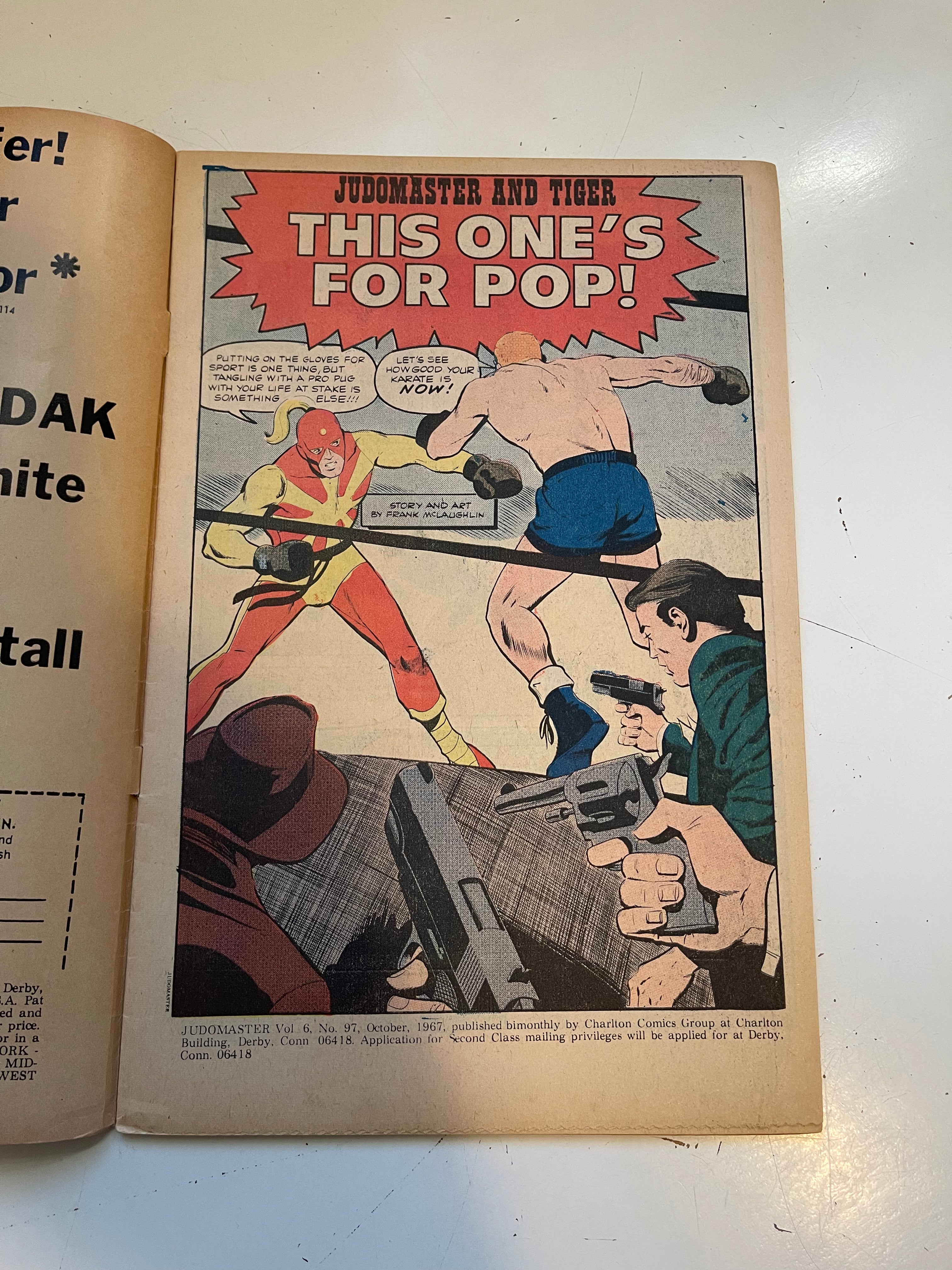 Judo Masters #96 Vintage 1967 Comic Book - VF Condition | Collectible Martial Arts Memorabilia for Fans & Enthusiasts