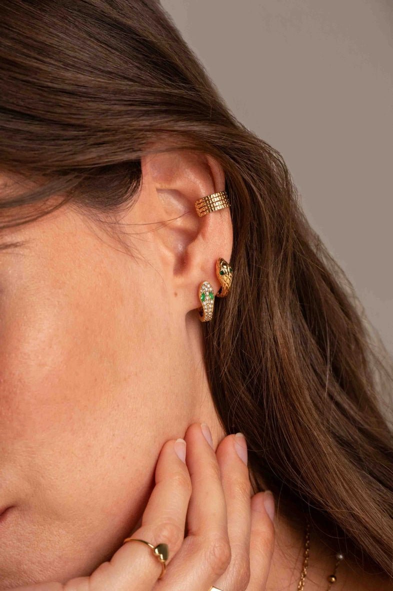 Aitana Sparkling Creole Earrings – Bold & Elegant Jewelry for Women | Perfect for Parties, Weddings & Special Occasions