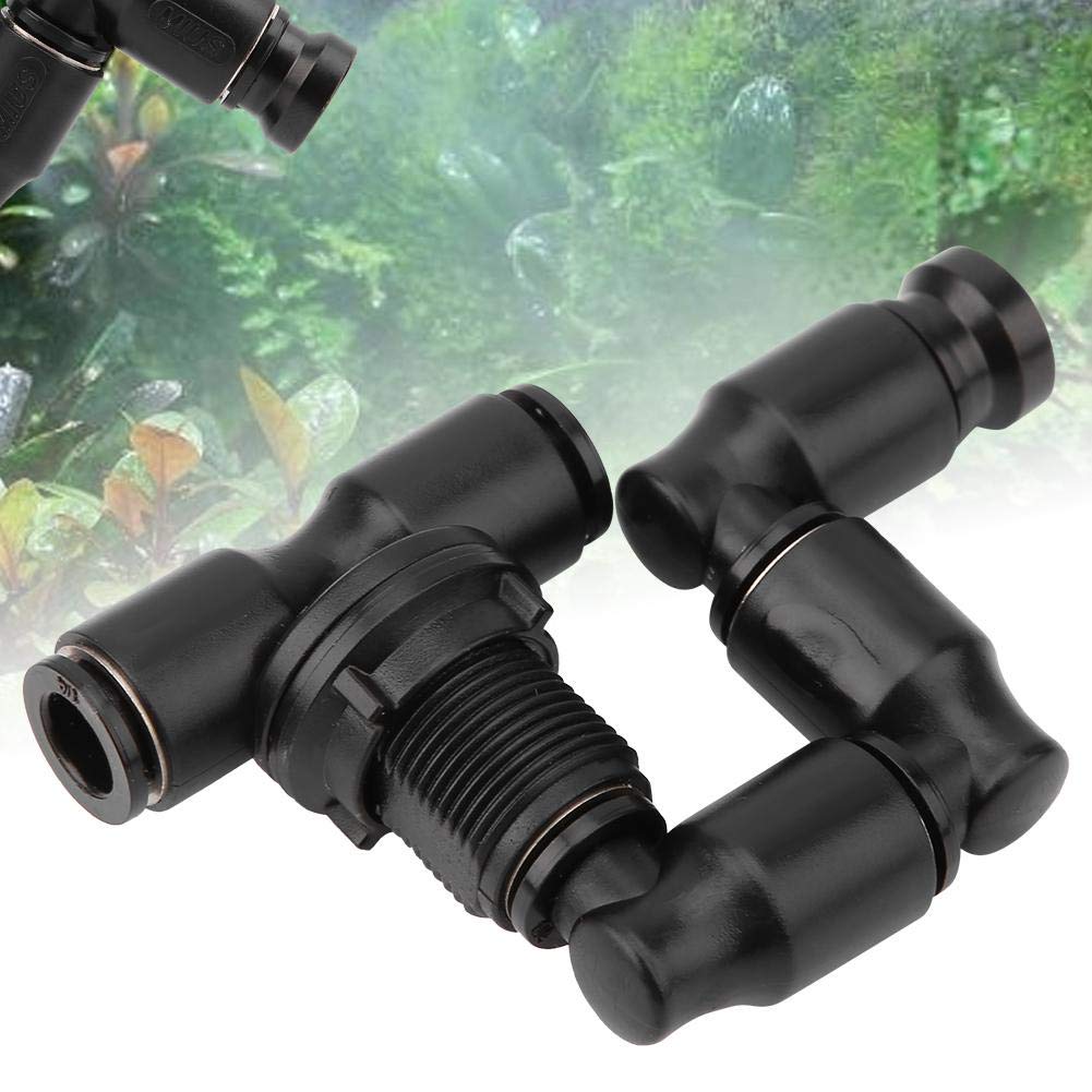 Bewinner 360° Adjustable Reptile Fogger Nozzle - Black Rainforest Mist Maker & Cooling System for Terrariums, Vivariums & Reptile Tanks | Creates Perfect Humidity for Frogs, Snakes & Tropical Pets