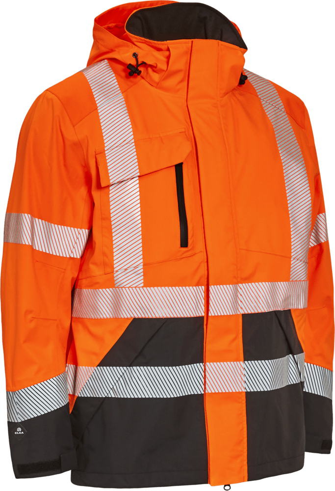 ELKA Visible Xtreme Stretch Jacket for Women - Lightweight Waterproof Windbreaker with Reflective Stripes - Perfect for Running, Cycling & Outdoor Activities