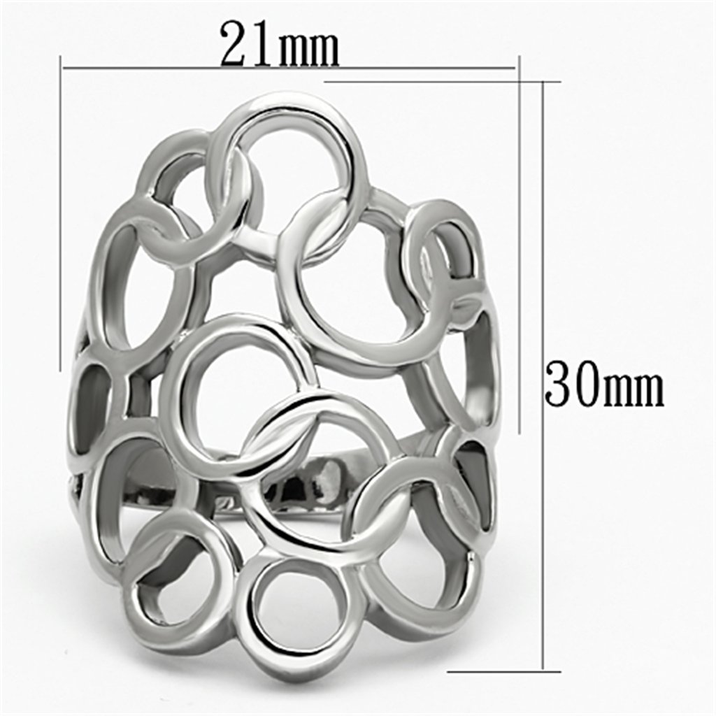 Marimor Jewelry Women's 316L Stainless Steel High Polished Wide Band Fashion Ring - Durable & Hypoallergenic for Everyday Wear, Gift Giving & Special Occasions