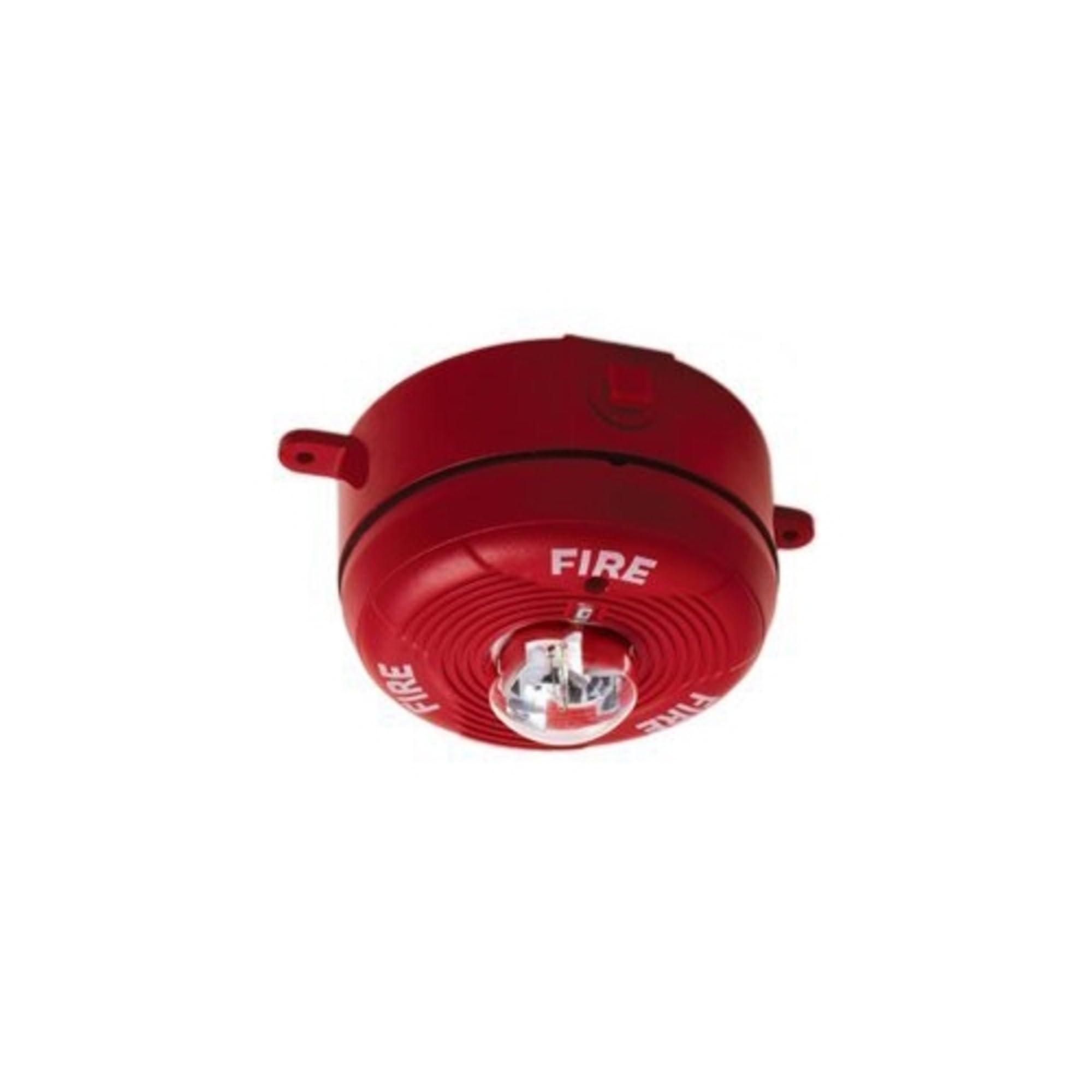 System Sensor PC2RHK 2-Wire Ceiling Mount Outdoor Horn Strobe Alarm - Selectable High-Candela Settings (135/150/177/185 cd) with Weatherproof Back Box - Ideal for Commercial Buildings, Warehouses & Industrial Facilities