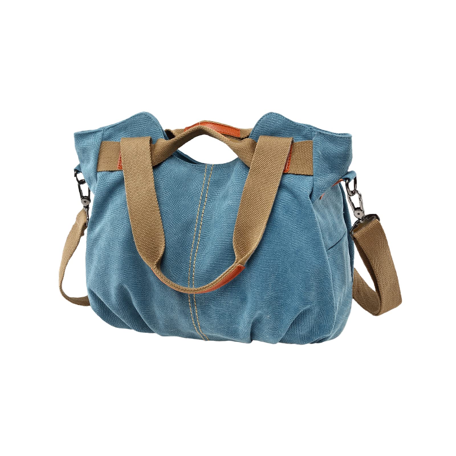 Stylish Large Canvas Tote Bag with Zipper for Women - Durable Fabric Handbag, Crossbody & Shoulder Bag for Work, School & Travel | Perfect for Everyday Use, Shopping & Commuting
