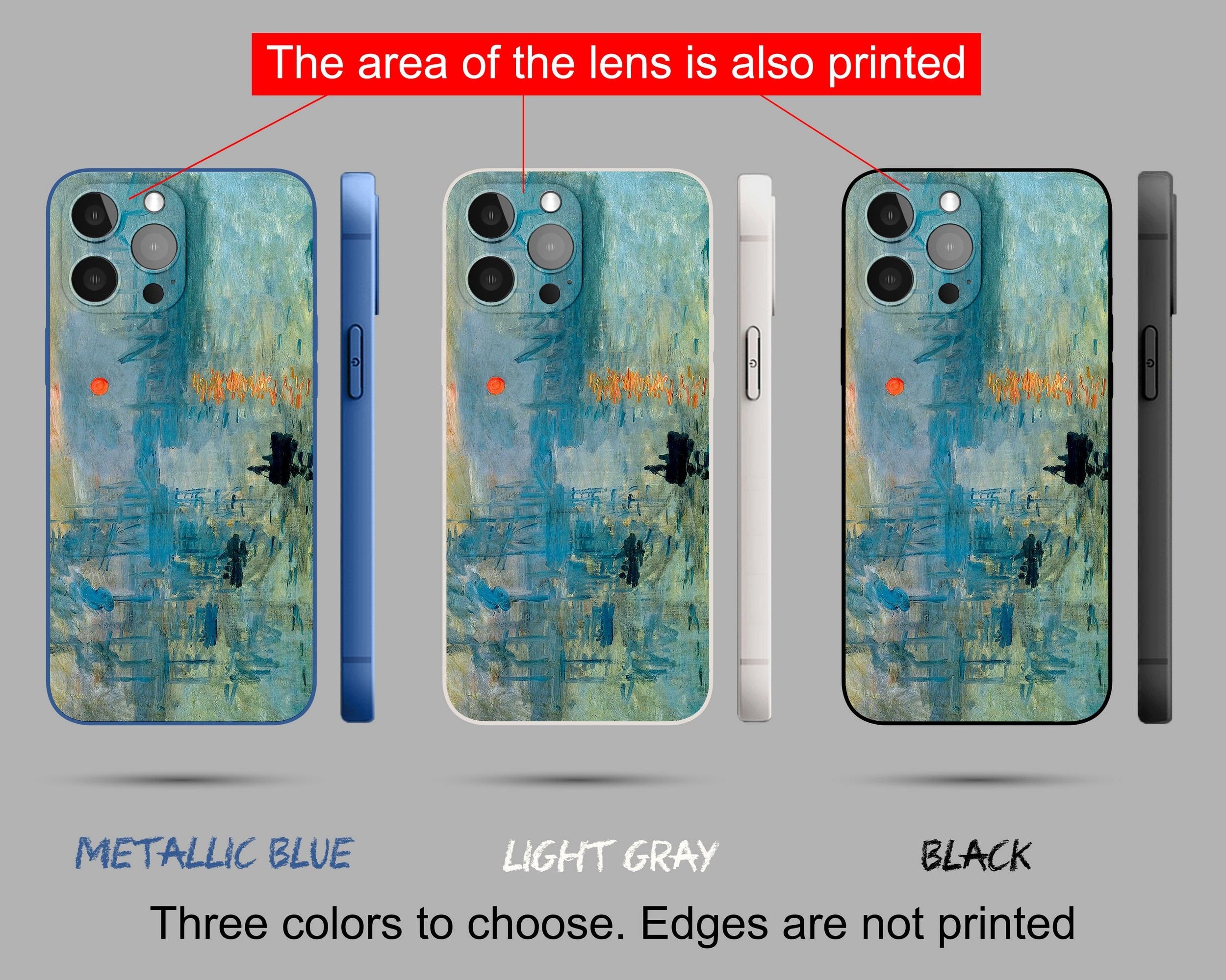Claude Monet Impression Sunrise iPhone Case - Protective Matte Cover for iPhone 13 Pro/X/11/12 - Art-Inspired Phone Accessory for Home/Office/Travel