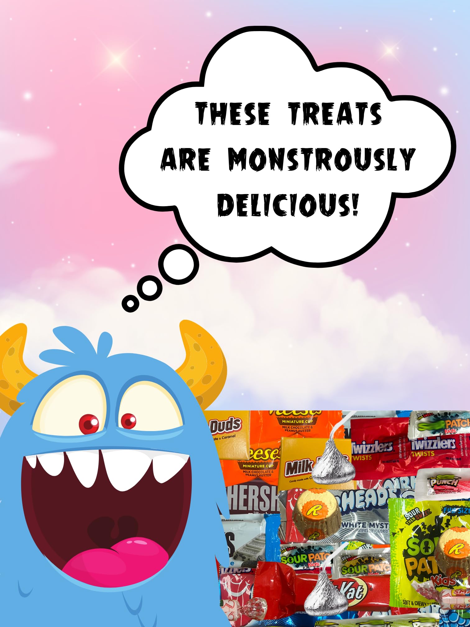 1 lb Bulk Chocolate and Candy Variety Pack - Individually Wrapped Pinata Stuffers & Party Favors for Kids Birthday, Halloween, Easter Celebrations - Perfect for Goodie Bags, Classroom Treats & Party Decorations