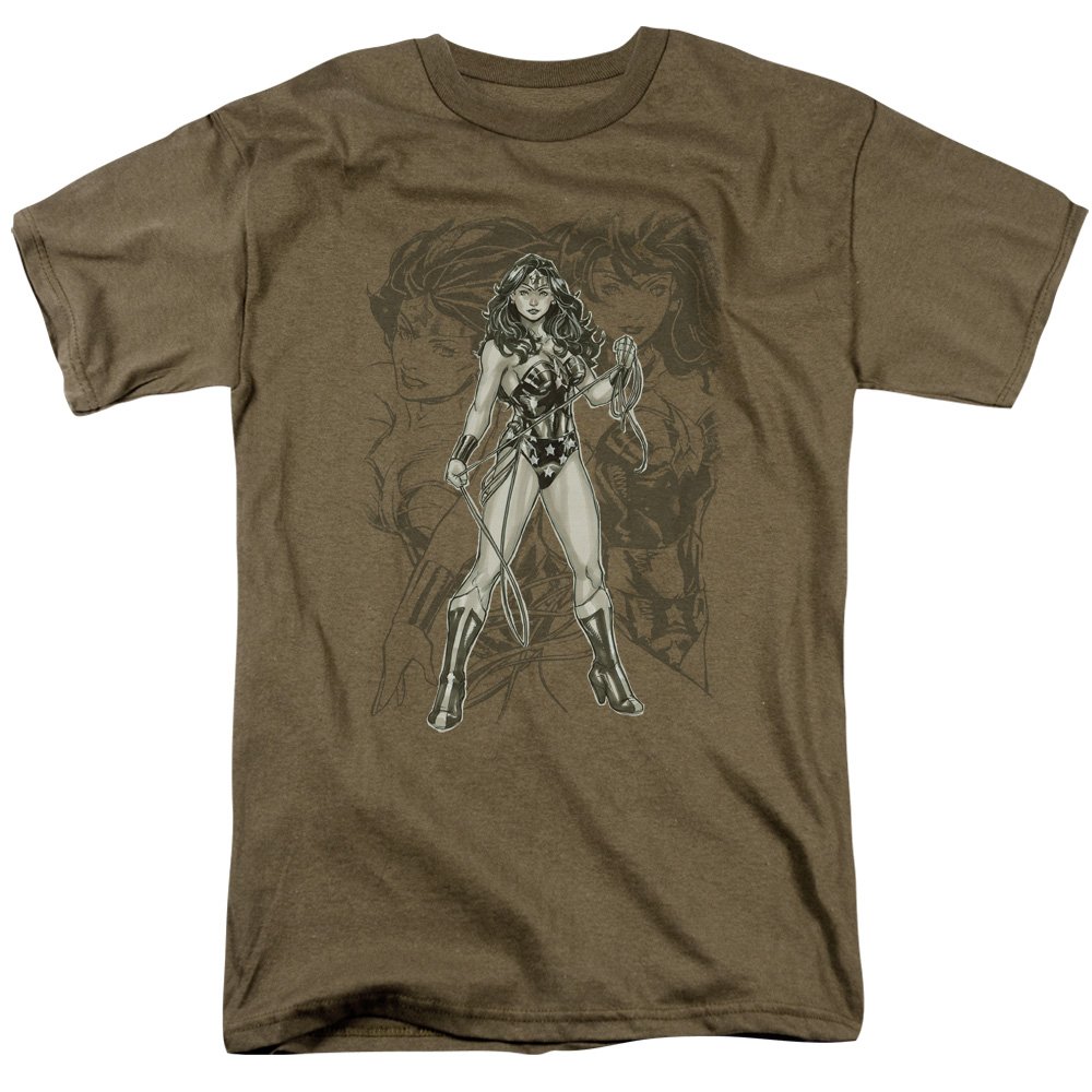 Trevco Men's Justice League JLA Wonder Graphic T-Shirt - Superhero Tee for Casual Wear & Comic Conventions