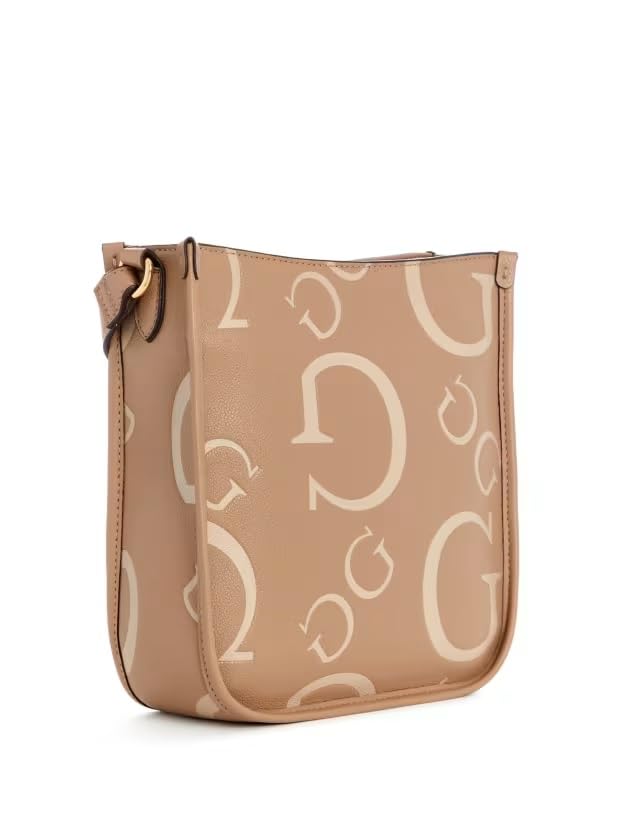 GUESS Factory Longmeadow Logo Crossbody Bag for Women - Stylish Leather Shoulder Purse with Adjustable Strap, Perfect for Daily Use, Travel & Shopping