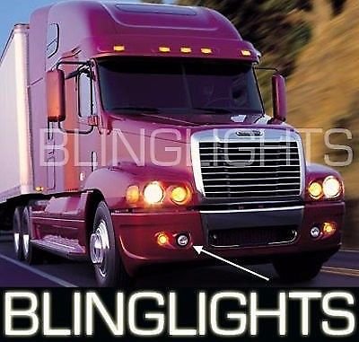 White LED Halo Fog Lamps Angel Eye Driving Lights for Freightliner Century - Durable Bright Headlight Upgrade for Trucks & Commercial Vehicles - Perfect for Night Driving, Off-Road & Bad Weather Conditions