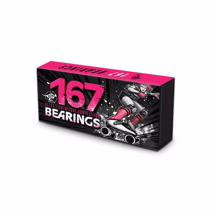 Bont 167 Bearings - High Speed Precision Skateboard Bearings for Smooth & Fast Ride | Perfect for Skateboarding, Longboarding & Roller Skating