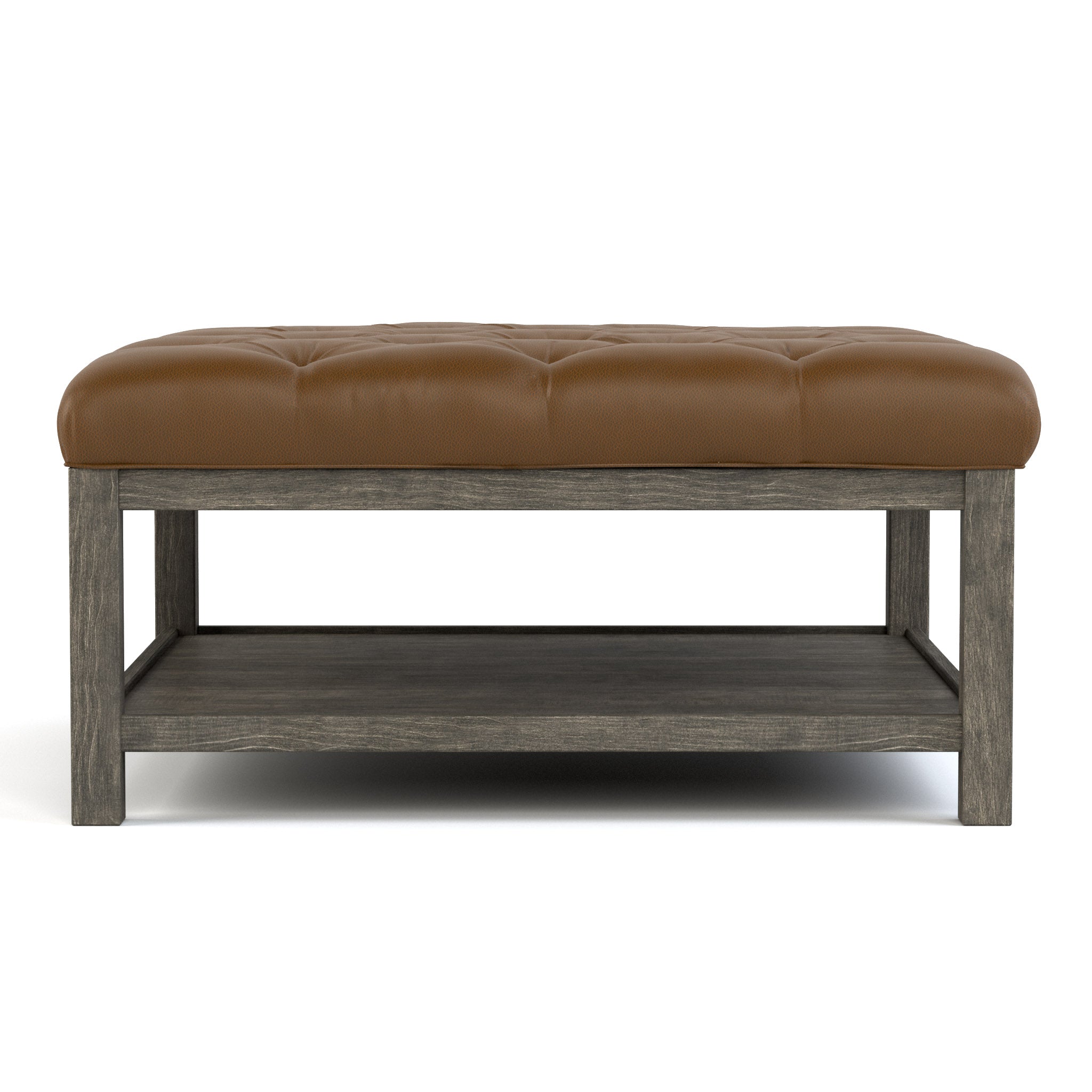 Origins Tufted Diamond Cocktail Ottoman - Stylish Footrest & Extra Seating for Living Room, Bedroom or Lounge - Perfect Home Decor Accent Piece