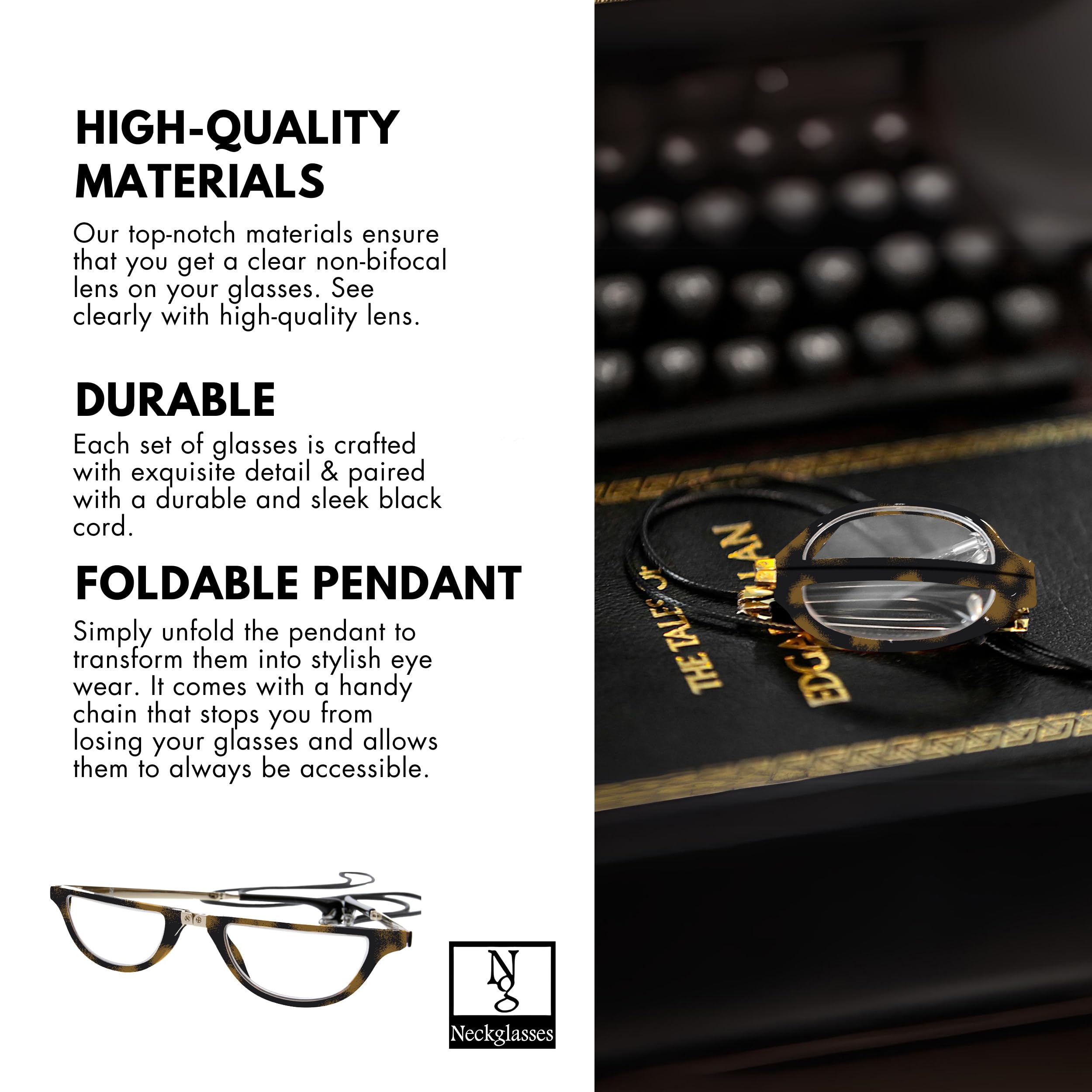 Stylish Progressive Reading Glasses for Women - Designer Blue Light Blocking & UV Protection - Non-Bifocal Clear Vision Optical Lenses - Perfect for Computer Work, Reading & Daily Use
