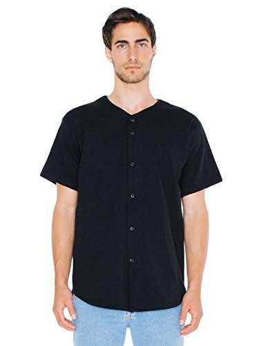American Apparel Men's Thick Knit Jersey Baseball Tee - Soft Cotton Crewneck T-Shirt for Casual Wear & Street Style Outfits | Perfect for Everyday Comfort, Weekend Looks & Baseball Games