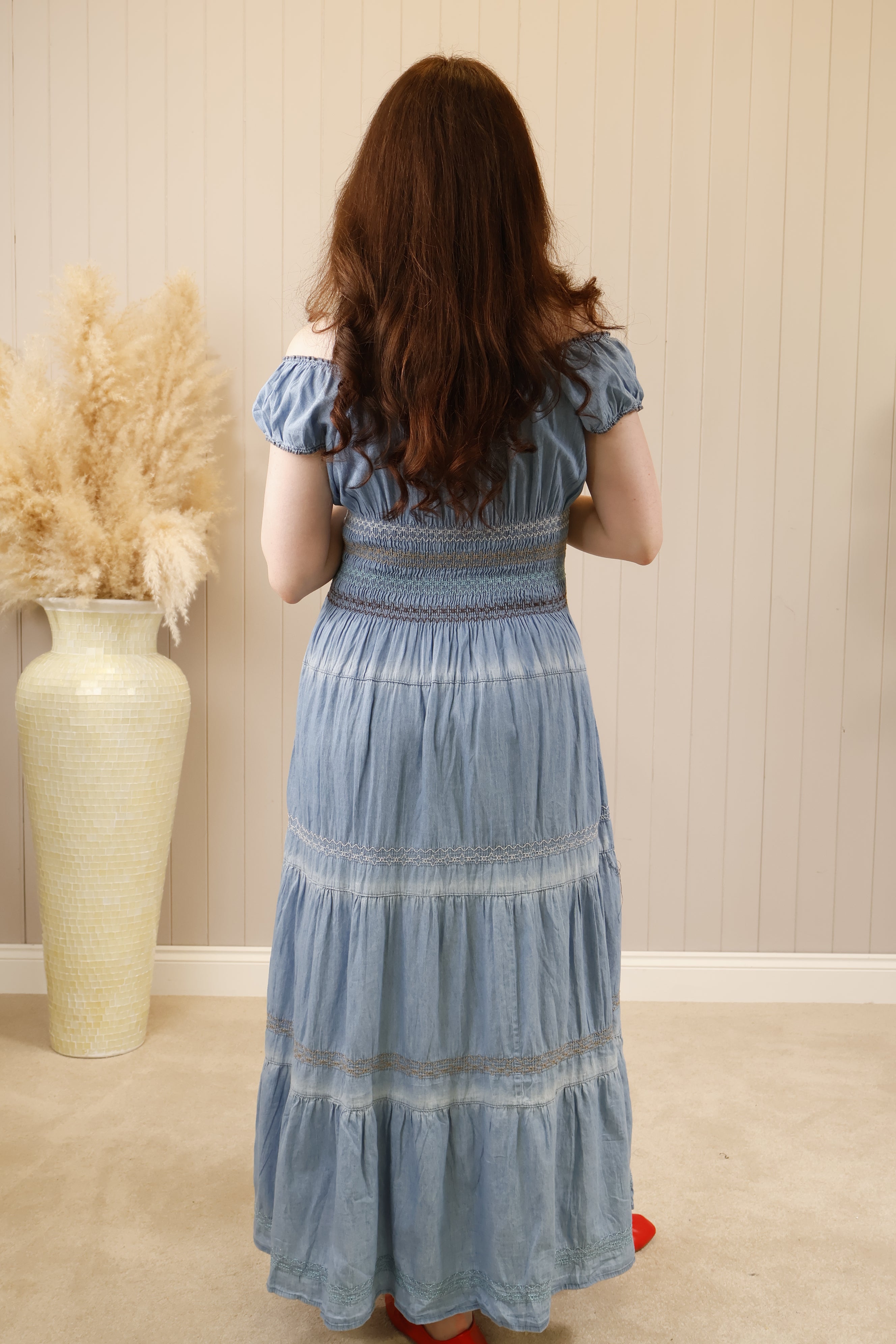 Stylish Dayne Denim Stitch Dress for Women | Comfortable & Fashionable Denim Dress | Perfect for Casual Outings, Date Nights & Summer Wear