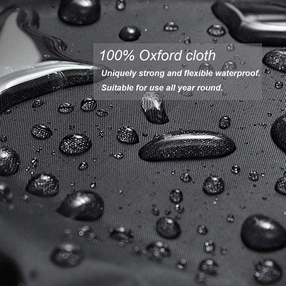 Heavy Duty Waterproof Garden Furniture Covers 200x140x90cm - Black Oxford Cloth Dust-Proof & UV Resistant Protection for Outdoor Sofas, Chairs, and Patio Furniture - Perfect for Storage, Rainy Days, and Sun Protection