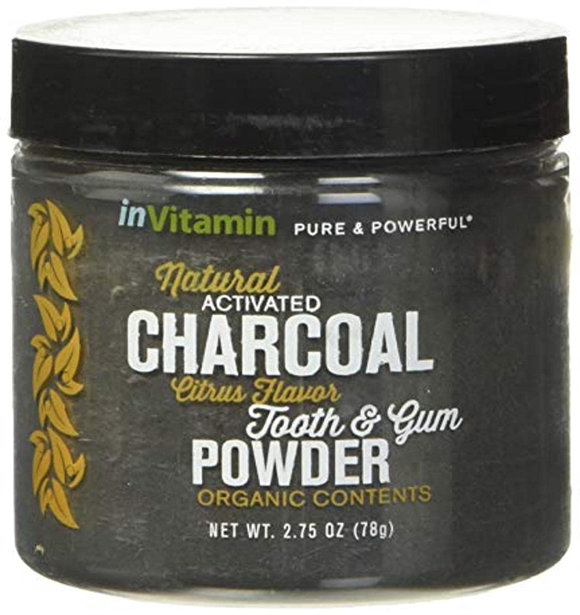 Activated Charcoal Whitening Tooth Powder - Natural Teeth Whitener for Sensitive Teeth & Gum Care, Enamel Safe, Vegan & Cruelty-Free (Exotic Citrus Flavor) | Brighten Smile, Remove Stains, Freshen Breath for Daily Oral Care Routine
