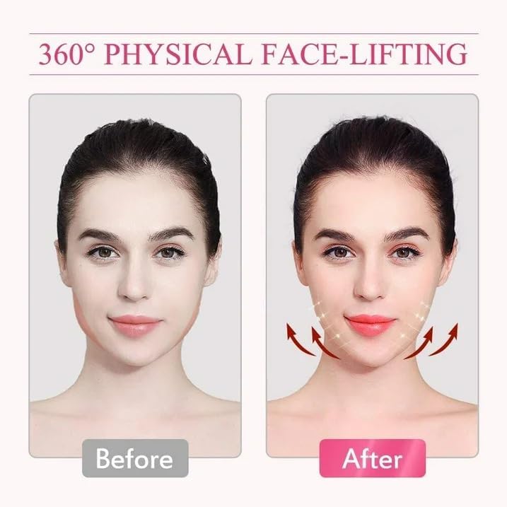 SWAMINE V-Line Lifting Face Mask - Double Chin Reducer & Skin Tightening for Women & Men | Cheek, Chin & Neck Slimming Belt (1 Count) | Perfect for Home Spa, Anti-Aging & Facial Contouring