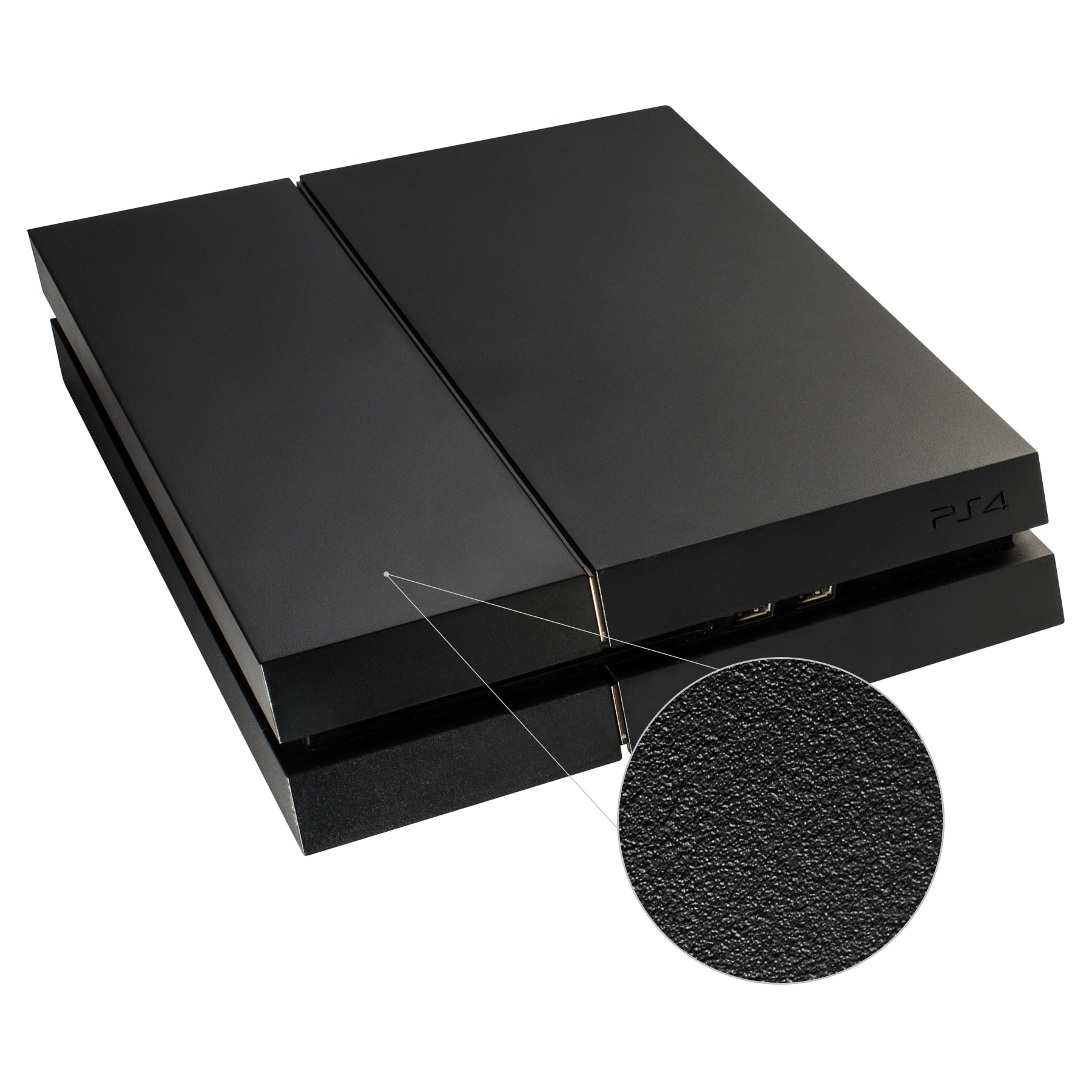 eXtremeRate Matte Black HDD Bay Cover Replacement for PS4 Console - Hard Drive Shell Case Faceplate (Model P4G010) | Durable Protection & Easy Installation for Gaming Setup