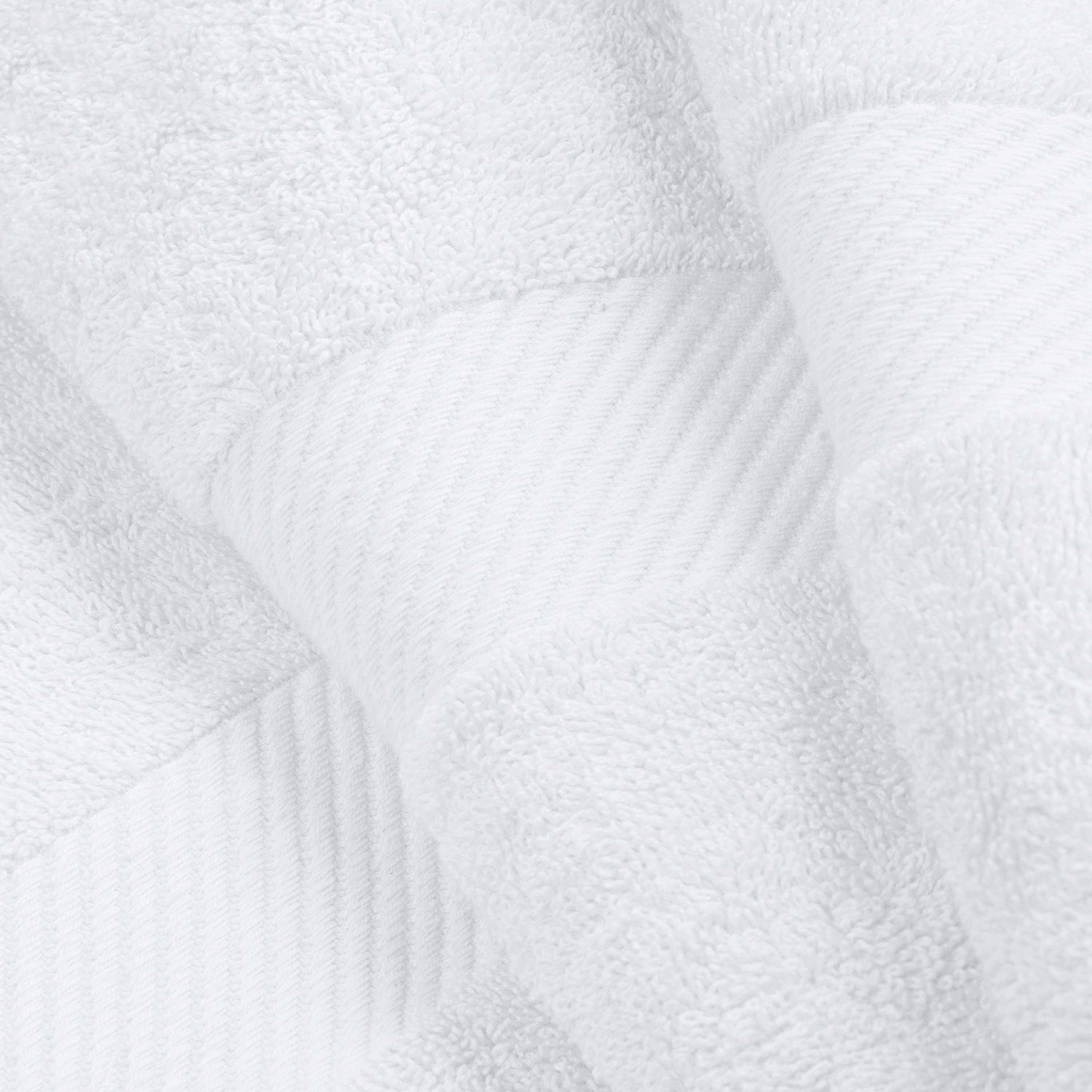 Premium 6-Piece Egyptian Cotton Towel Set with Elegant Dobby Border - Ultra Soft & Absorbent Bath Towels for Spa, Hotel, or Luxury Home Use