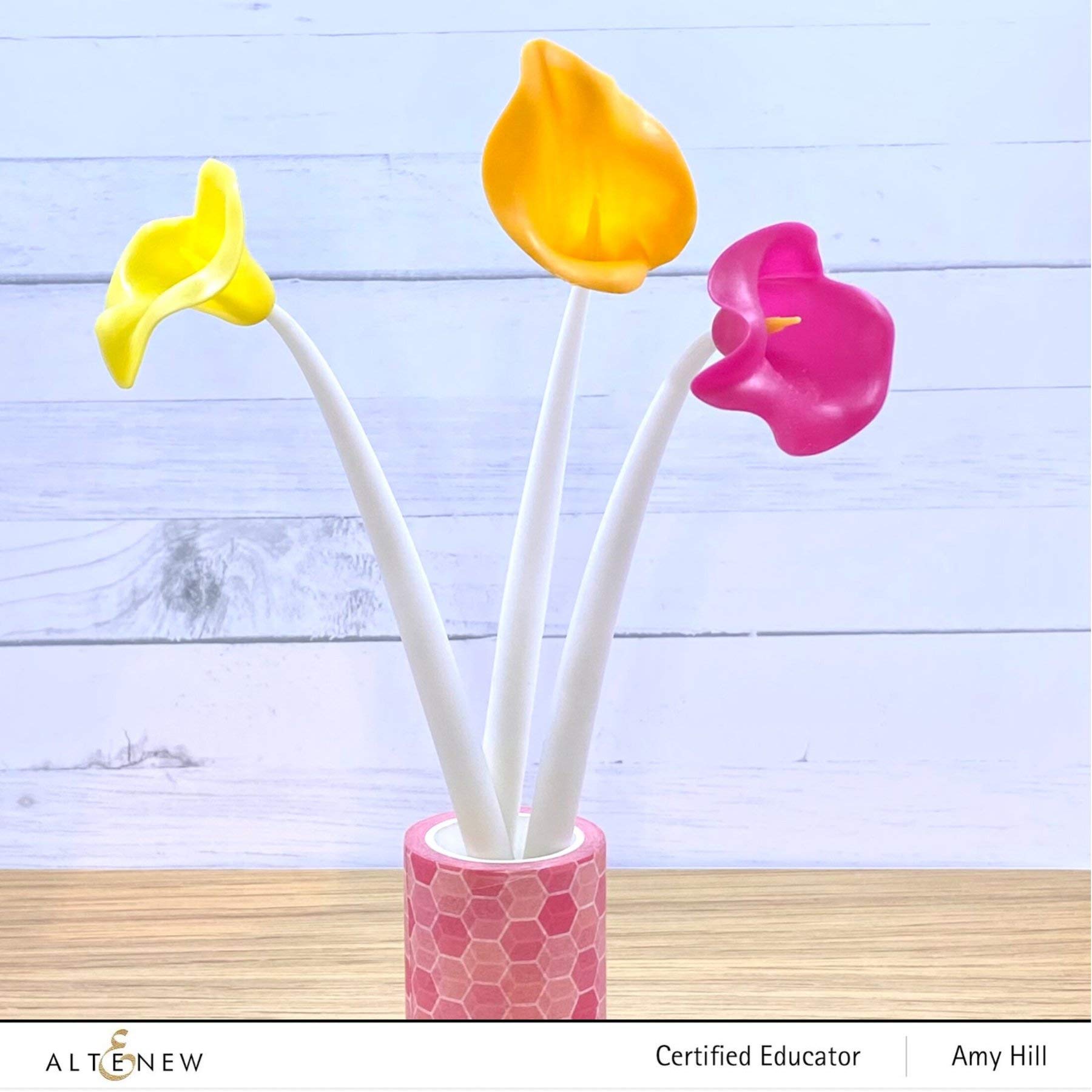 Altenew Flower Gel Pen Set - Calla Lily Design, Premium Silicone Craft Pens with Comfortable Grip, Unique Gift for Artists & Crafters | Perfect for Scrapbooking, Journaling & Handmade Card Making