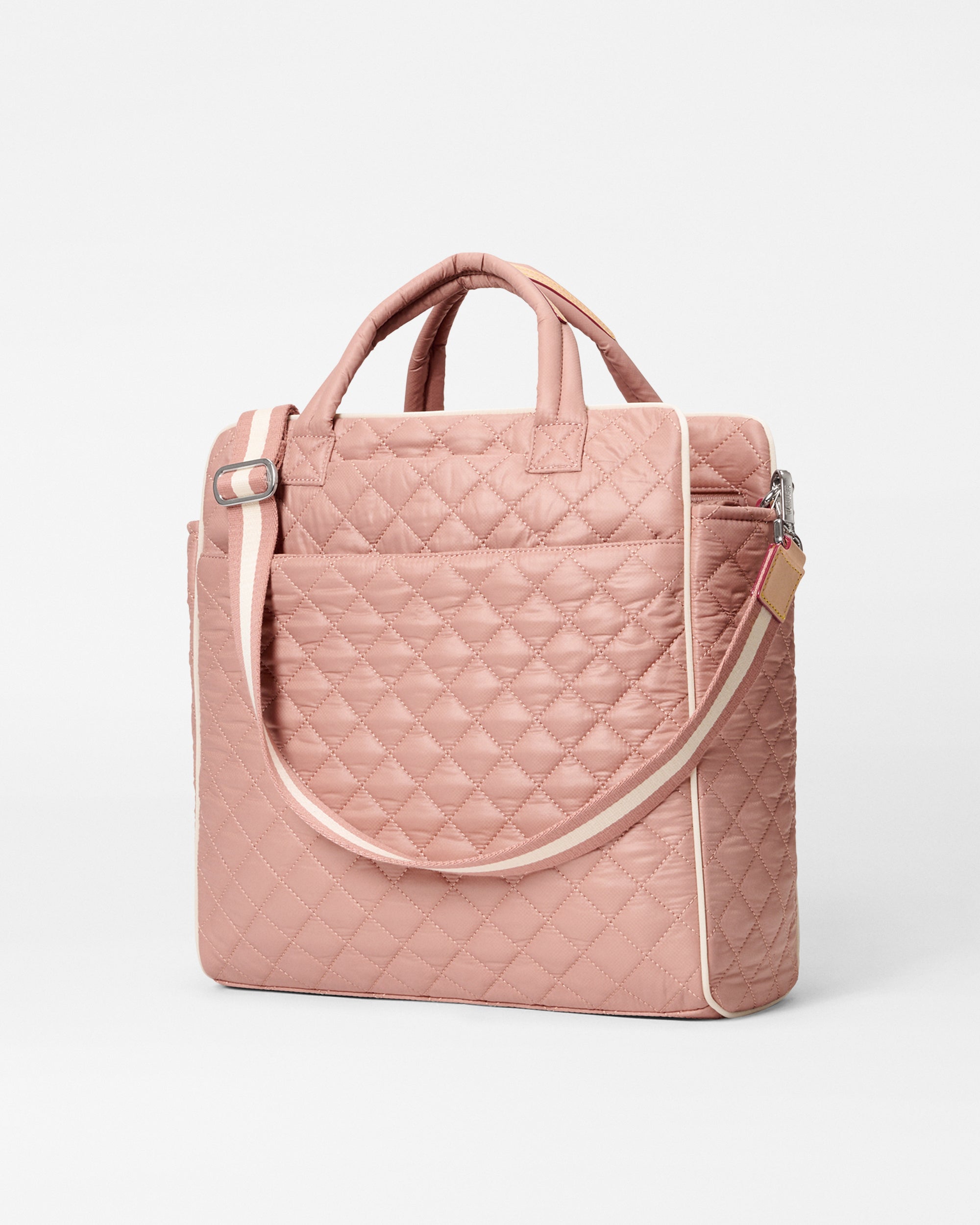 Dusty Rose & Ecru Pickleball Tote Bag - Stylish & Spacious Tennis Accessory for Women | Perfect for Court, Gym & Travel
