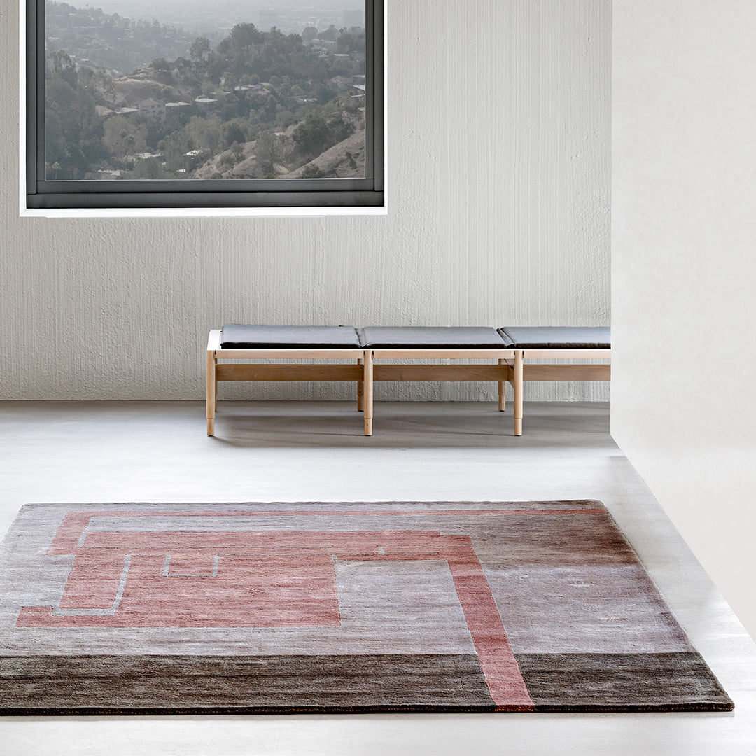 Fragment Structures Rug - Modern Geometric Design Handmade Area Rug for Living Room, Bedroom, Office - Soft & Durable Home Decor for Indoor Spaces