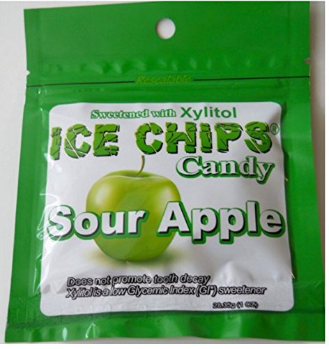 Xylitol Ice Chips Candy - 8 Pack Assortment (1 oz Resealable Pouches) | Sugar-Free, Low-Calorie Snack for Diabetics & Keto Diet | Perfect for Office, Travel & Fresh Breath