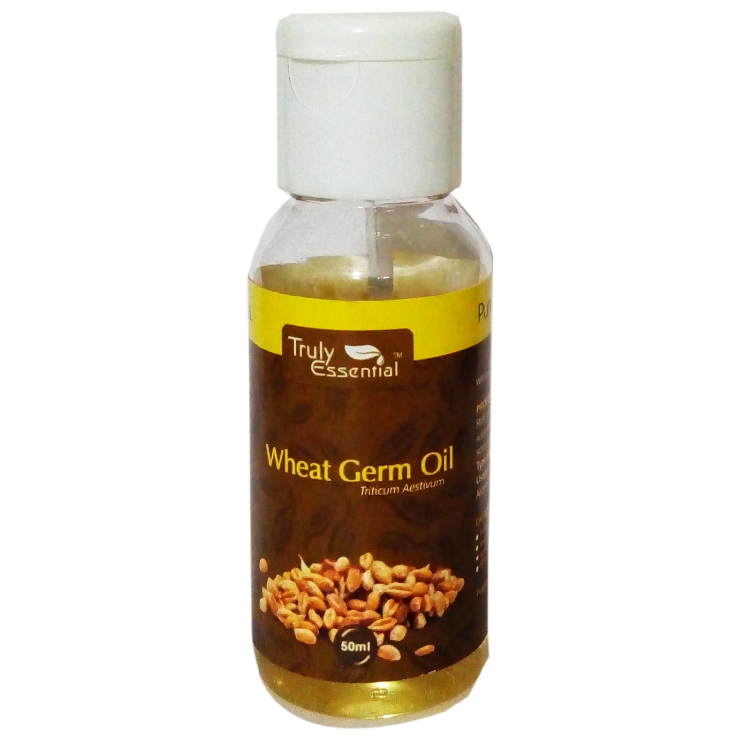 Pure Wheat Germ Oil for Skin & Hair Care - 50ml | Natural Moisturizer for Dry Skin, Hair Growth & Scalp Health | Perfect for DIY Beauty & Massage Therapy