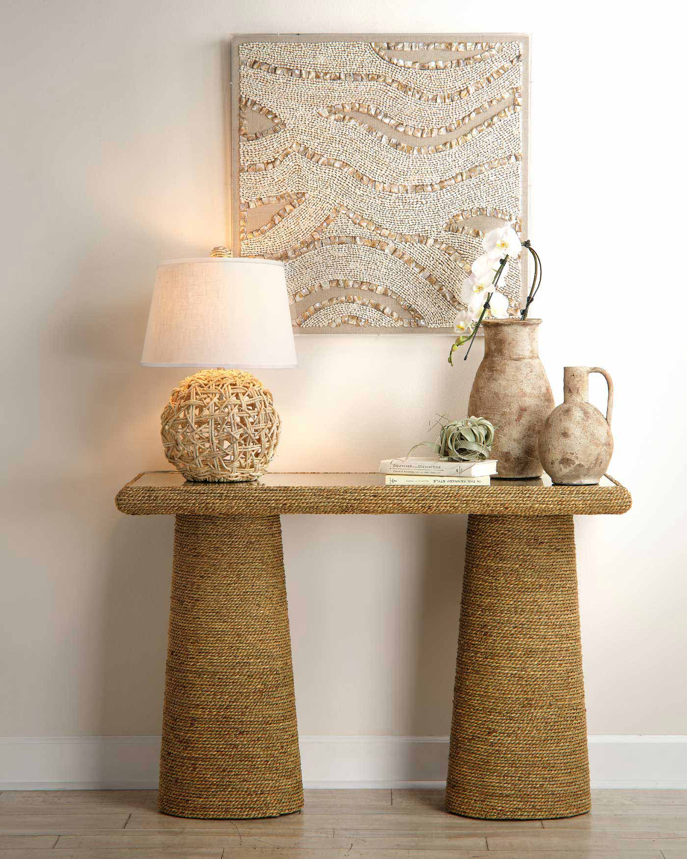 Modern Maui Table Lamp - Stylish LED Nightstand Light for Bedroom, Living Room & Office - Perfect for Reading, Relaxing & Decorating