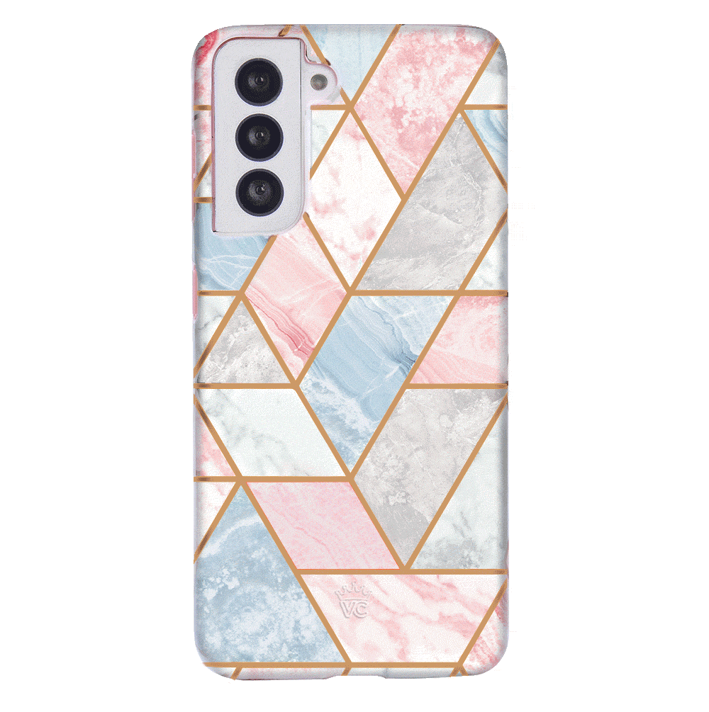 Geometric Marble Samsung Phone Case - Stylish Protective Cover for Samsung Galaxy S21/S20/Note 20 - Perfect for Everyday Use, Work & Travel