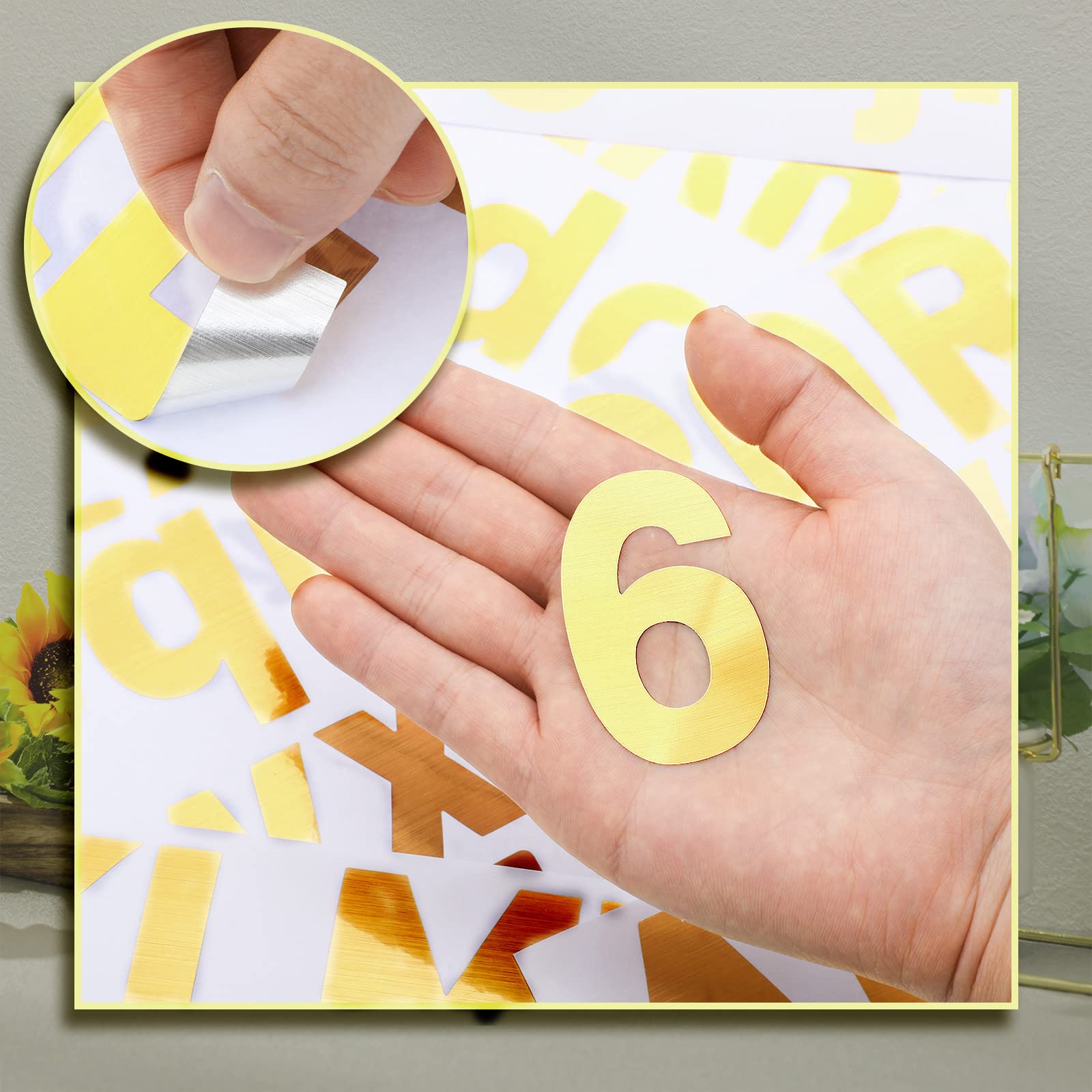 Chinco 232-Piece Large Bulletin Board Letter Stickers Set - 24 Sheets with 2.5 Inch Self-Adhesive Alphabet, Numbers & Gold Labels for Classroom Decor, Posters & Organization - Perfect for Teachers, Homeschooling & Office Bulletin Boards