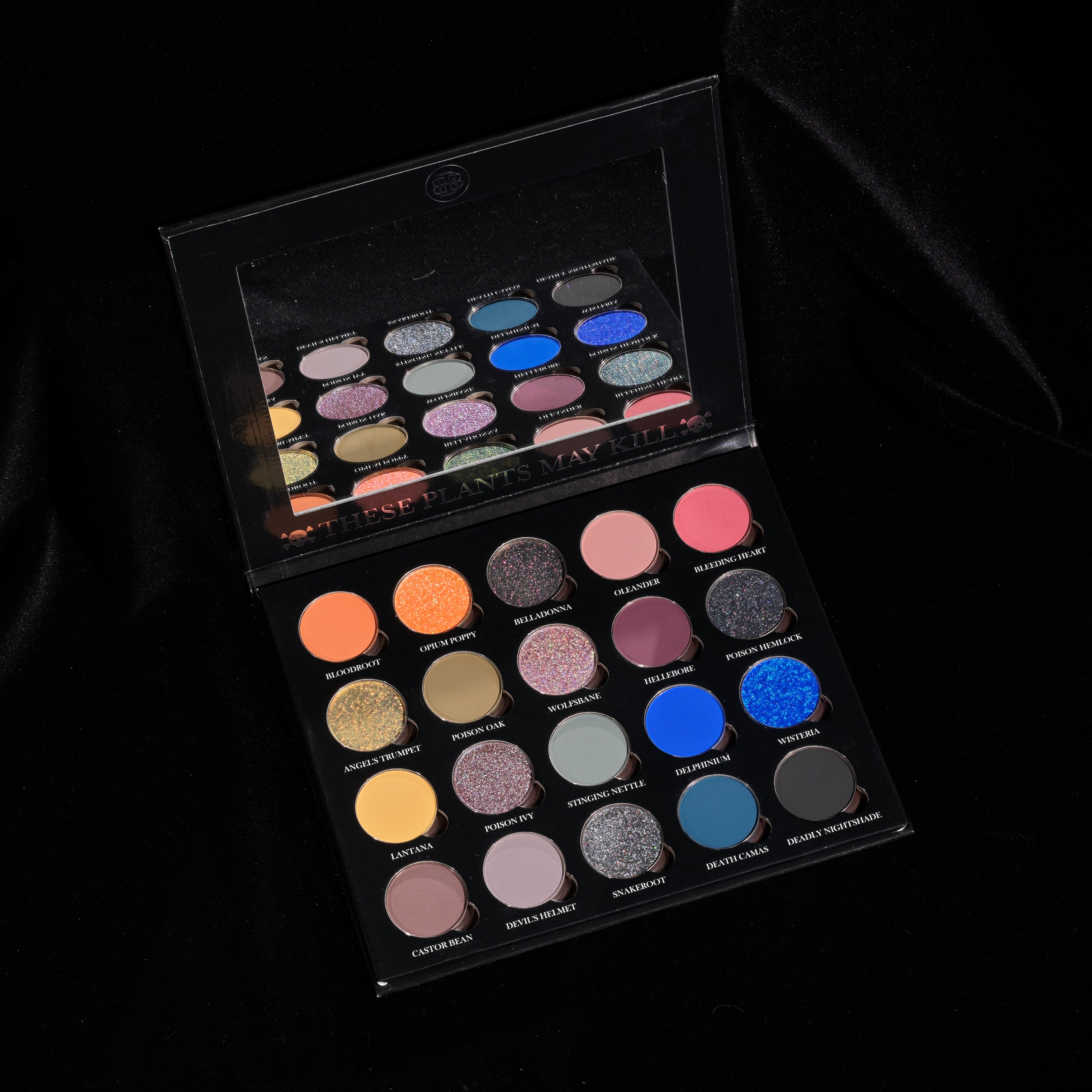 Poison Garden Eyeshadow Palette - 12 Highly Pigmented Matte & Shimmer Shades | Vegan & Cruelty-Free Makeup | Perfect for Halloween, Cosplay & Night Out Looks