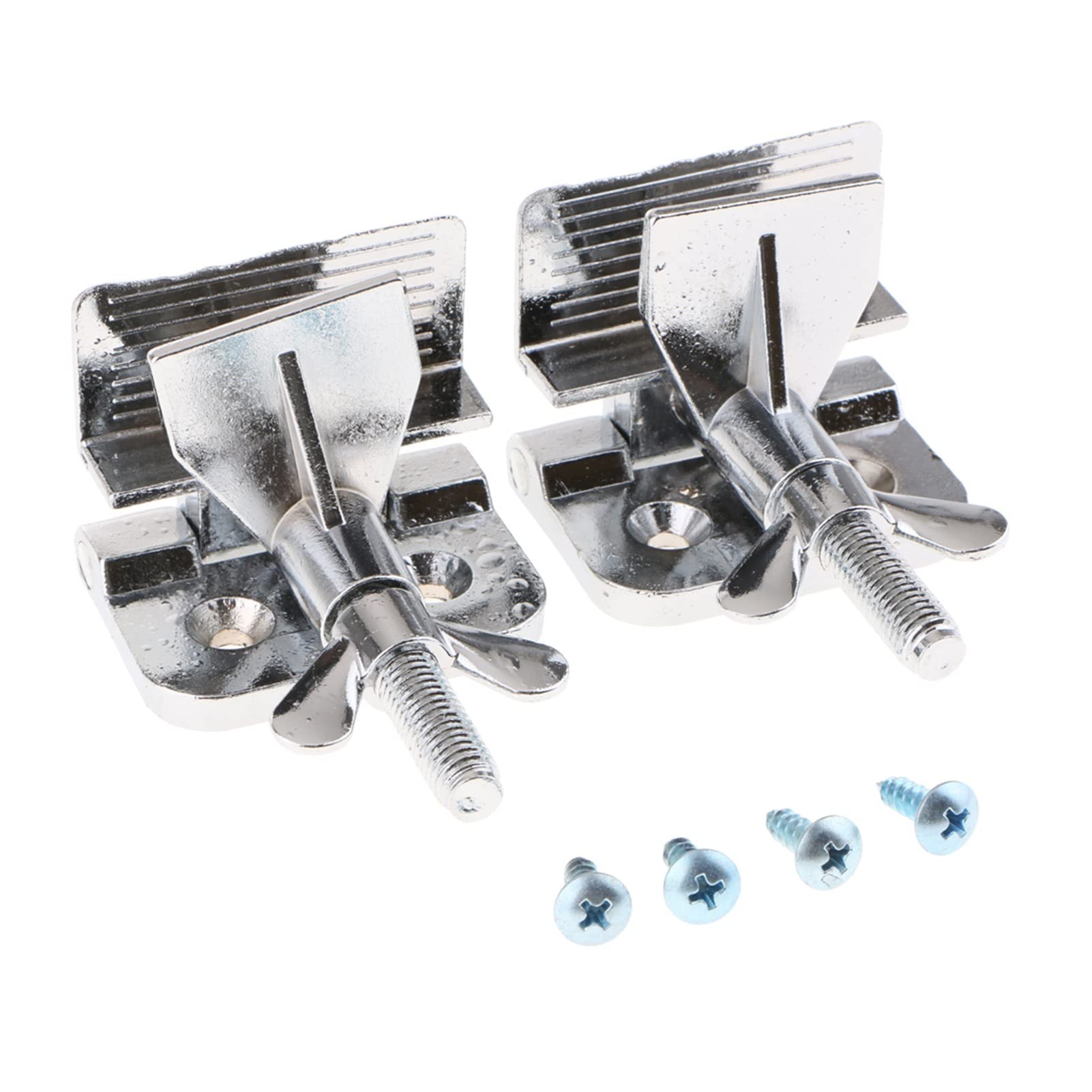 2Pcs Silver Butterfly Hinged Clamp for Silk Screen Printing Frame - Perfect for DIY Screen Printing, T-Shirt Making & Art Projects