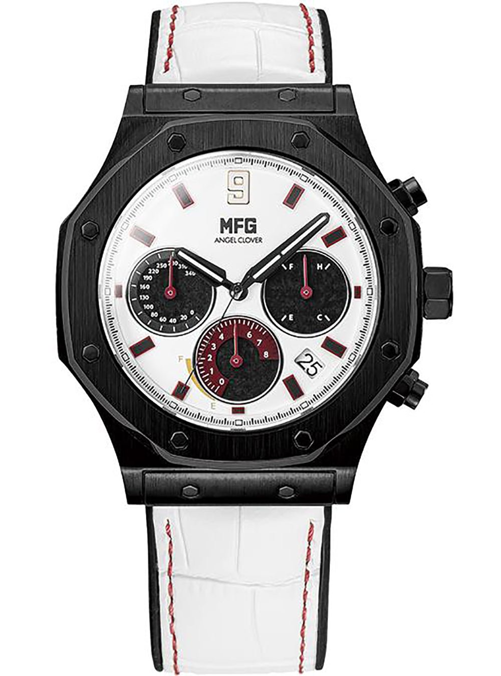 ANGEL CLOVER × MF GHOST Collaboration Watch - EXVENTURE SOLAR EVS43MFG GTR Limited Edition (Shun Aiba Nissan GT-R Model) | Solar-Powered Sports Watch for Anime Fans & Car Enthusiasts