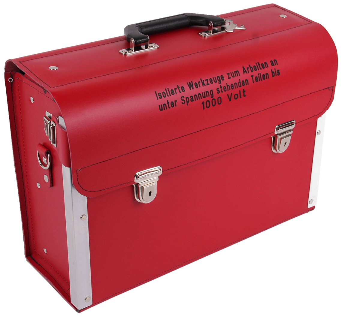 Professional Leather Tool Case with 35 Empty Pockets - Durable Organizer for Electricians, Mechanics & DIY Enthusiasts | Perfect for Workshop, Garage & Job Site Organization