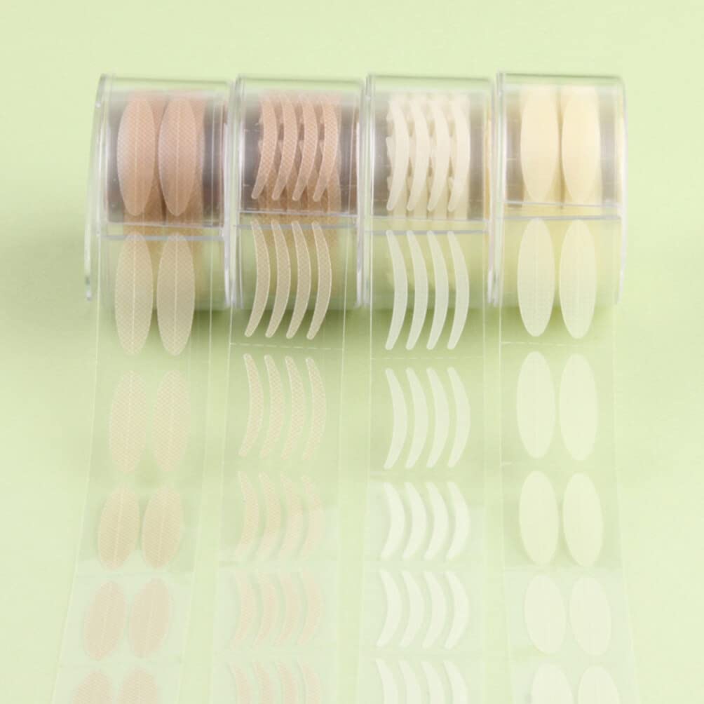 iplusmile Double Eyelid Tape - 1200pcs Self-Adhesive Invisible Eyelid Strips for Monolid & Hooded Eyes (Mesh Pattern S+L) | Natural Eye Lift, Asian Beauty, Makeup Enhancement for Daily Use & Special Occasions