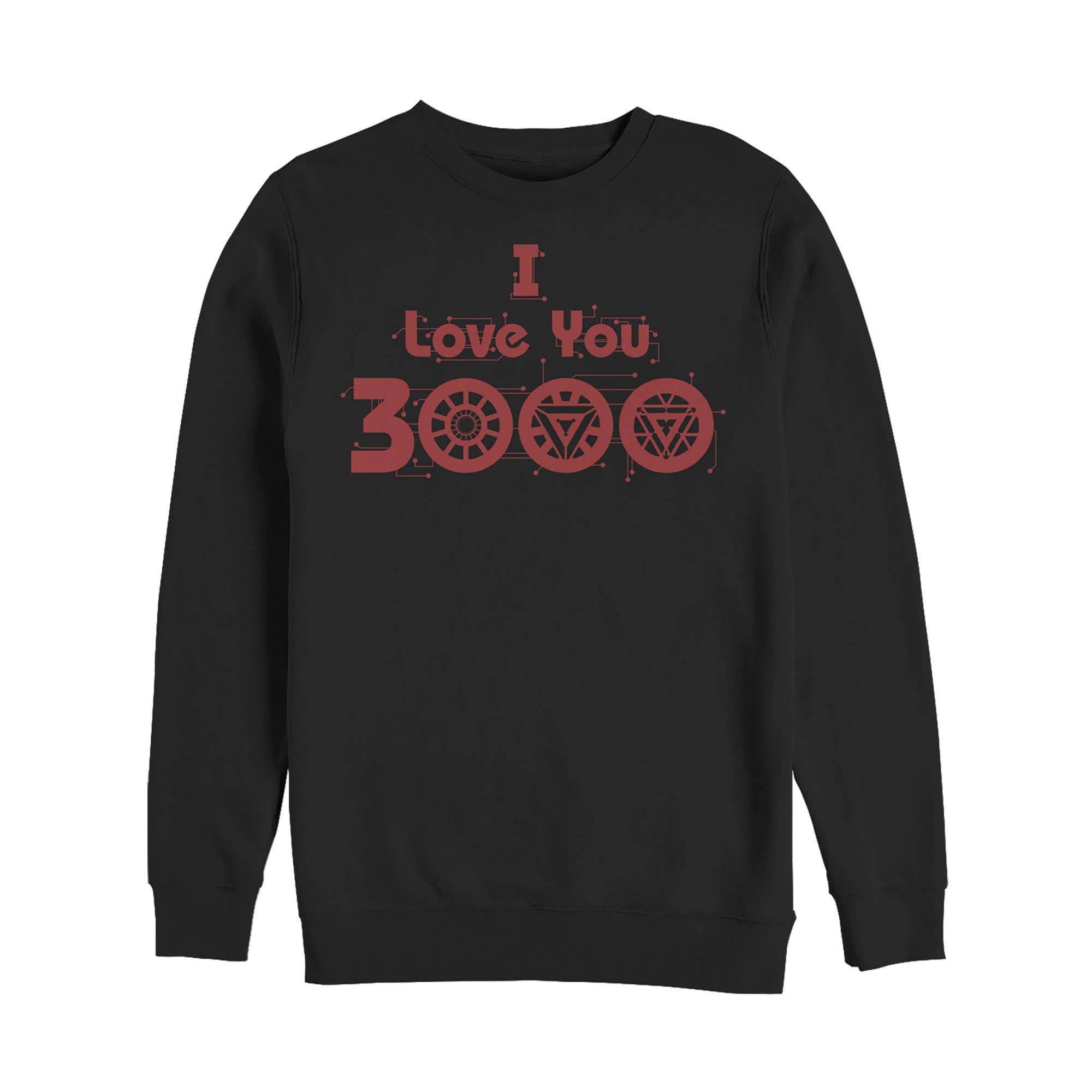 Marvel Men's Love You 3000 Iron Man Graphic Sweatshirt - Soft Cotton Pullover Hoodie for Marvel Fans, Gifts & Casual Wear