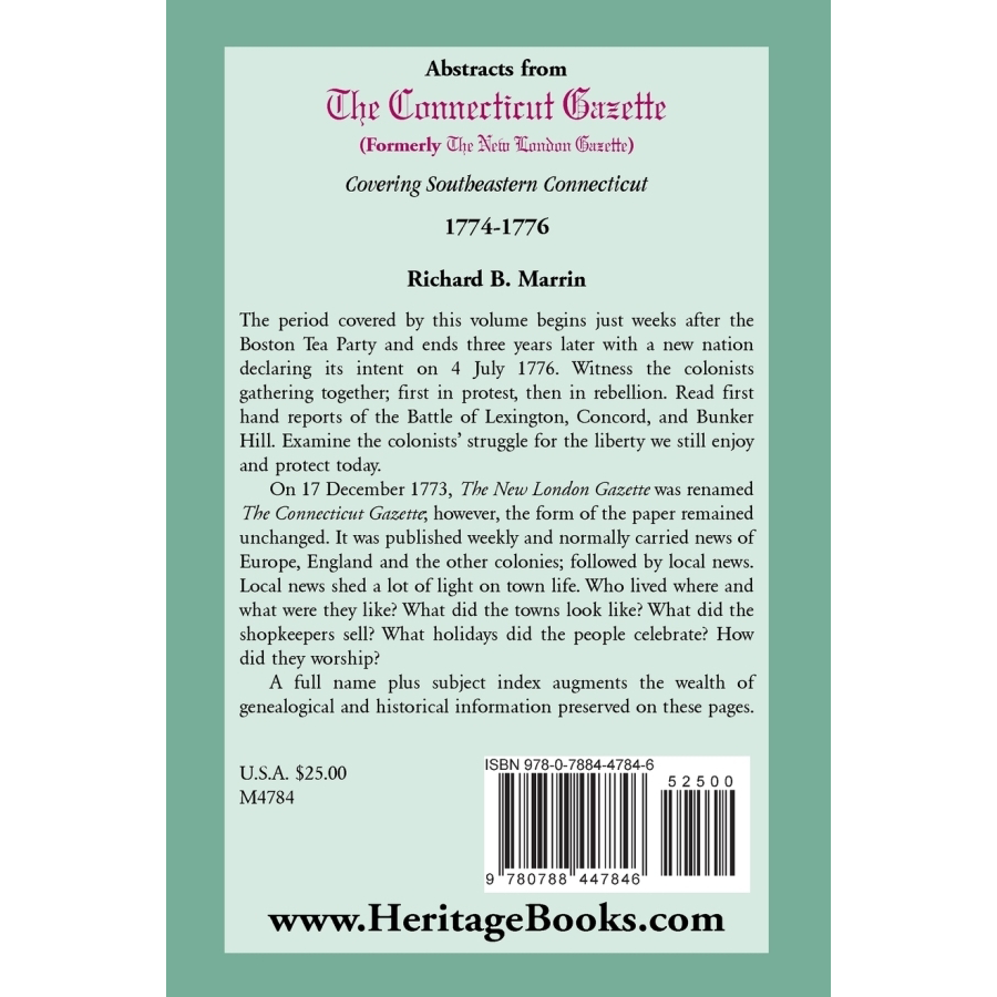 Historical Abstracts from The Connecticut Gazette (1774-1776) - New London Gazette Archives for Southeastern Connecticut Research | Perfect for Genealogy, American Revolution Studies & Local History Enthusiasts