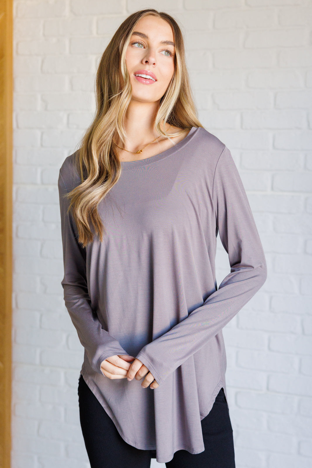 Me Time Long Sleeve Top Women's Comfortable Casual Shirt for Yoga, Lounge & Everyday Wear | Soft Breathable Fabric