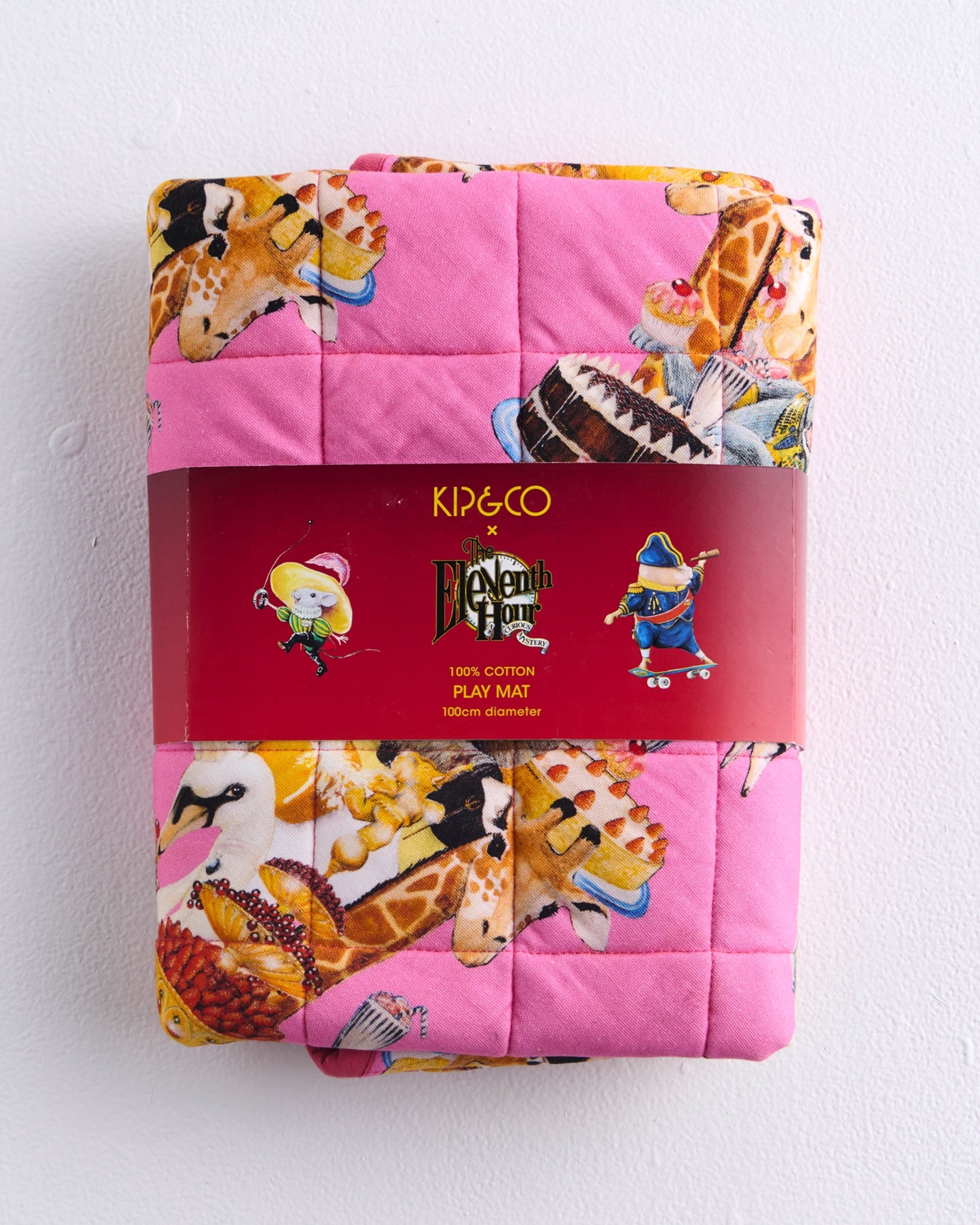 Kip&Co x Eleventh Hour Royal Delight Quilted Baby Play Mat - Soft & Safe Non-Toxic Nursery Floor Mat for Infants & Toddlers - Perfect for Crawling, Playtime & Tummy Time Activities