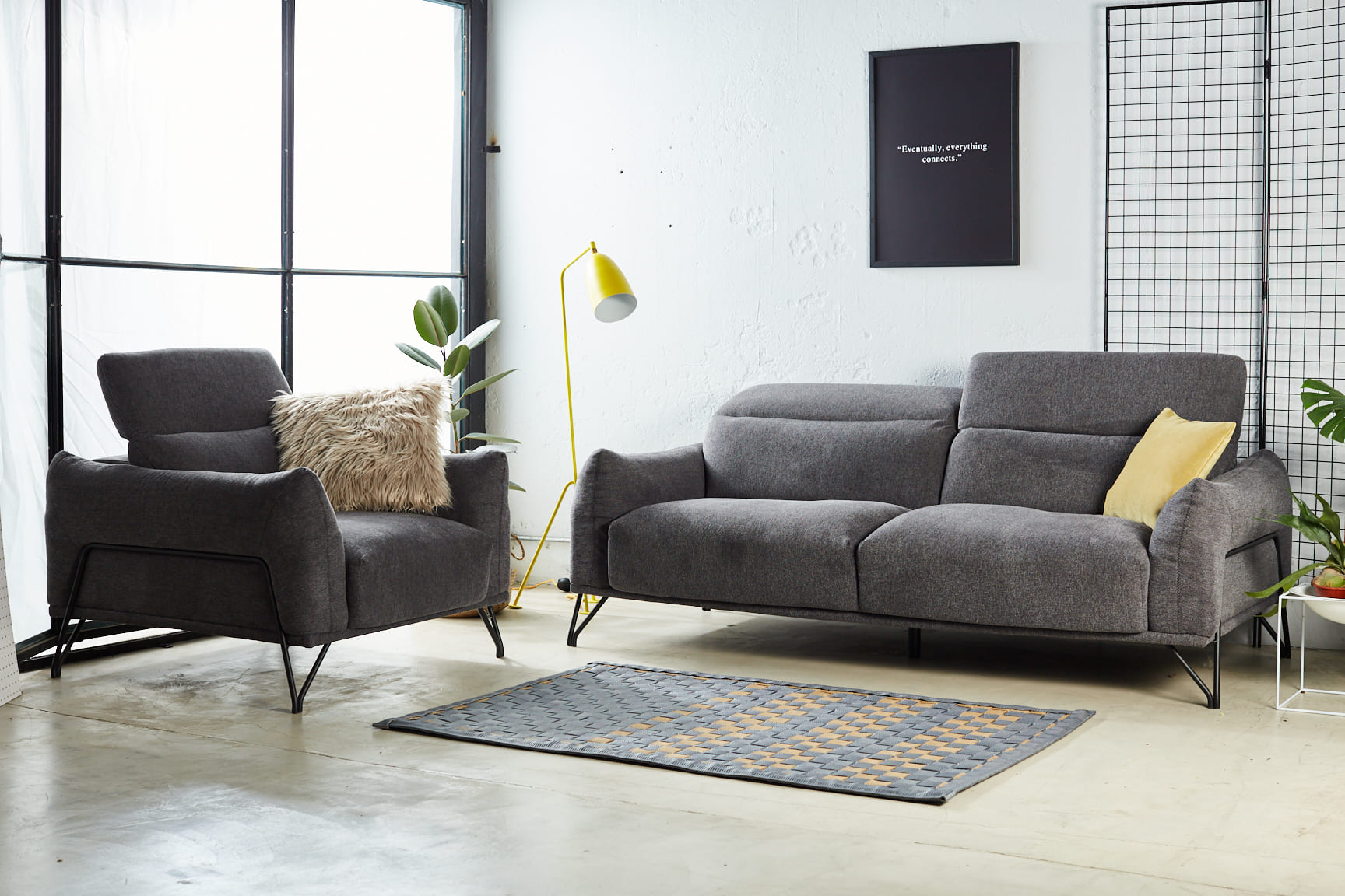 Jeff 2m (6.56ft) Modern Sofa - Comfortable Living Room Couch for Small Spaces | Perfect for Apartments, Studios & Cozy Home Decor