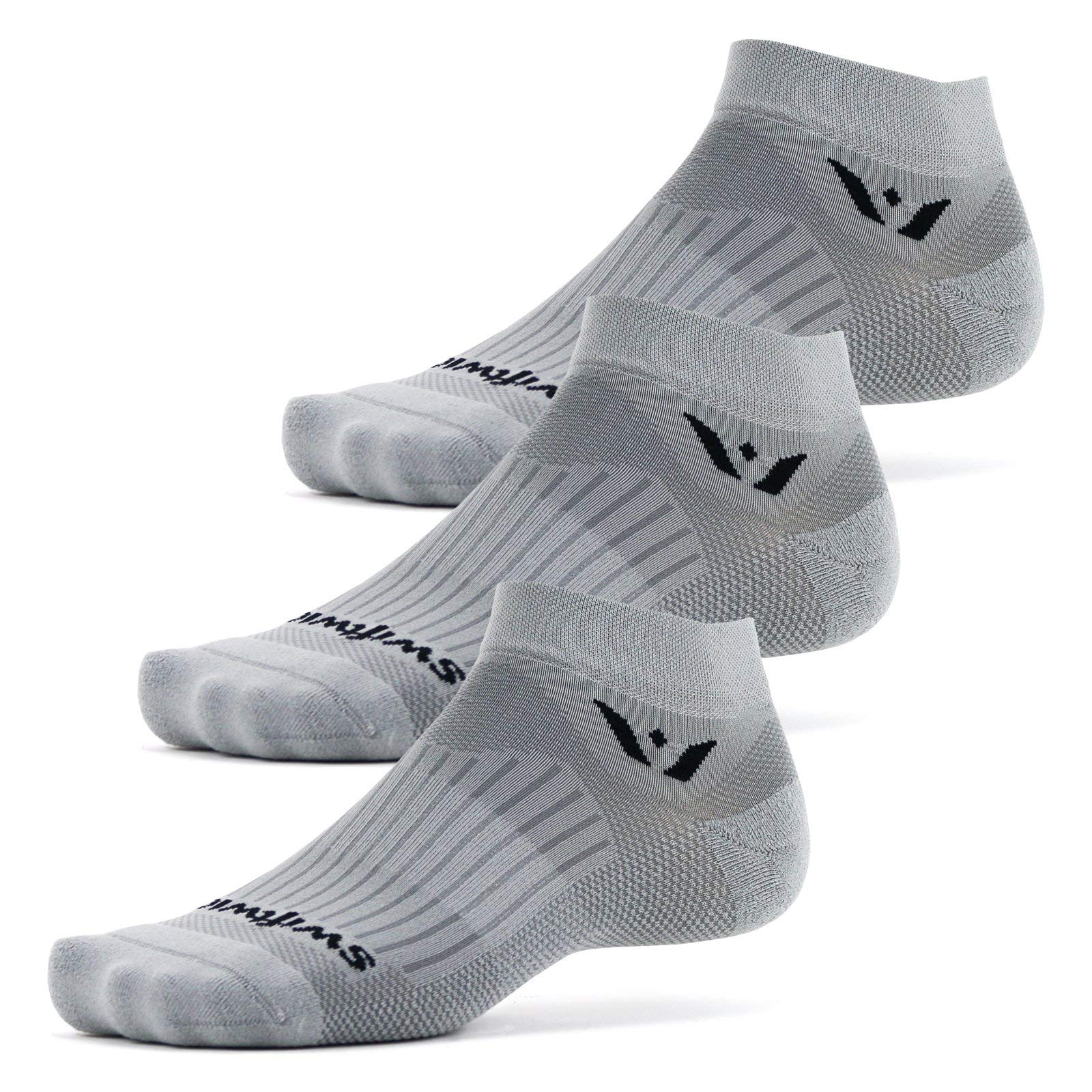 Swiftwick ASPIRE (3 Pairs) Performance Running & Cycling Socks - Breathable Compression Socks for Men & Women - Perfect for Marathon, Gym & Outdoor Sports