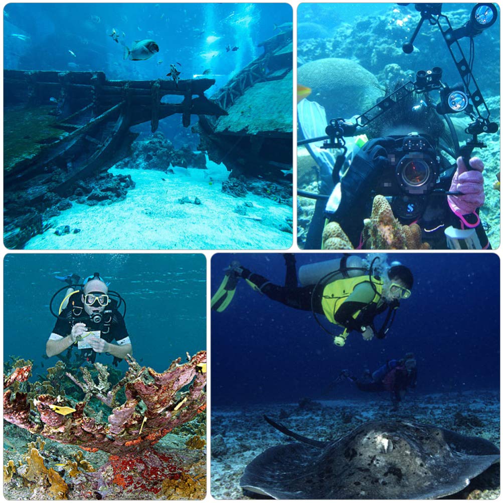 Professional Aluminum Underwater Camera Tripod for Diving Photography - Adjustable Light Arm Clamp Mount Dive Accessories (Black) - Perfect for Scuba, Snorkeling & Underwater Videography