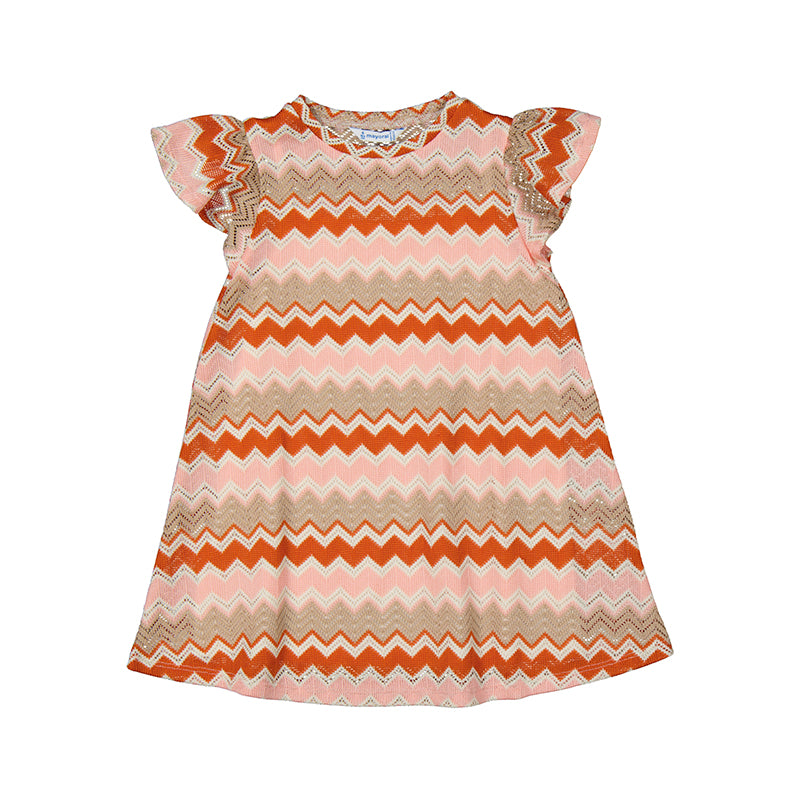 Mayoral Zig Zag Print Dress for Girls - Stylish & Comfortable Kids' Fashion for Parties, School & Everyday Wear