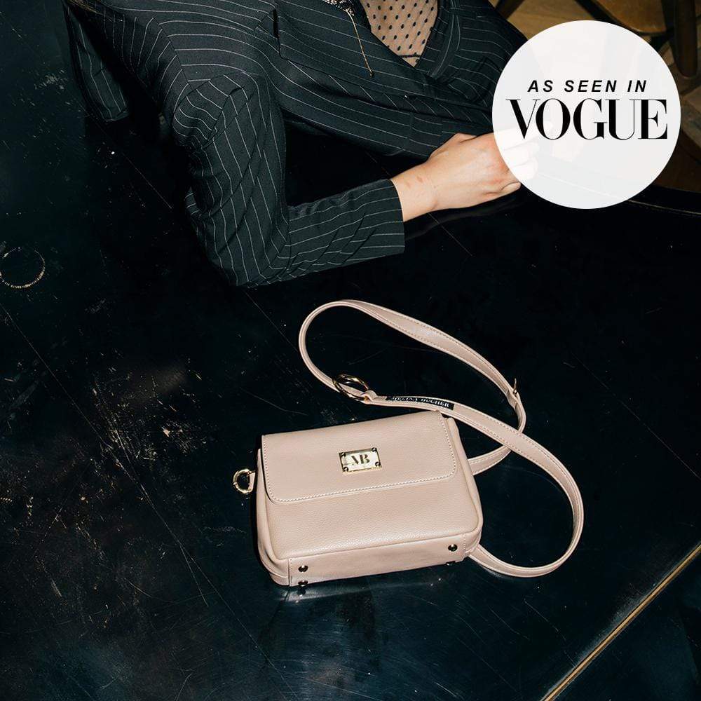Trudy Vegan Leather Crossbody Clutch Bag for Women - Stylish Beige Purse for Everyday Use, Travel & Date Night