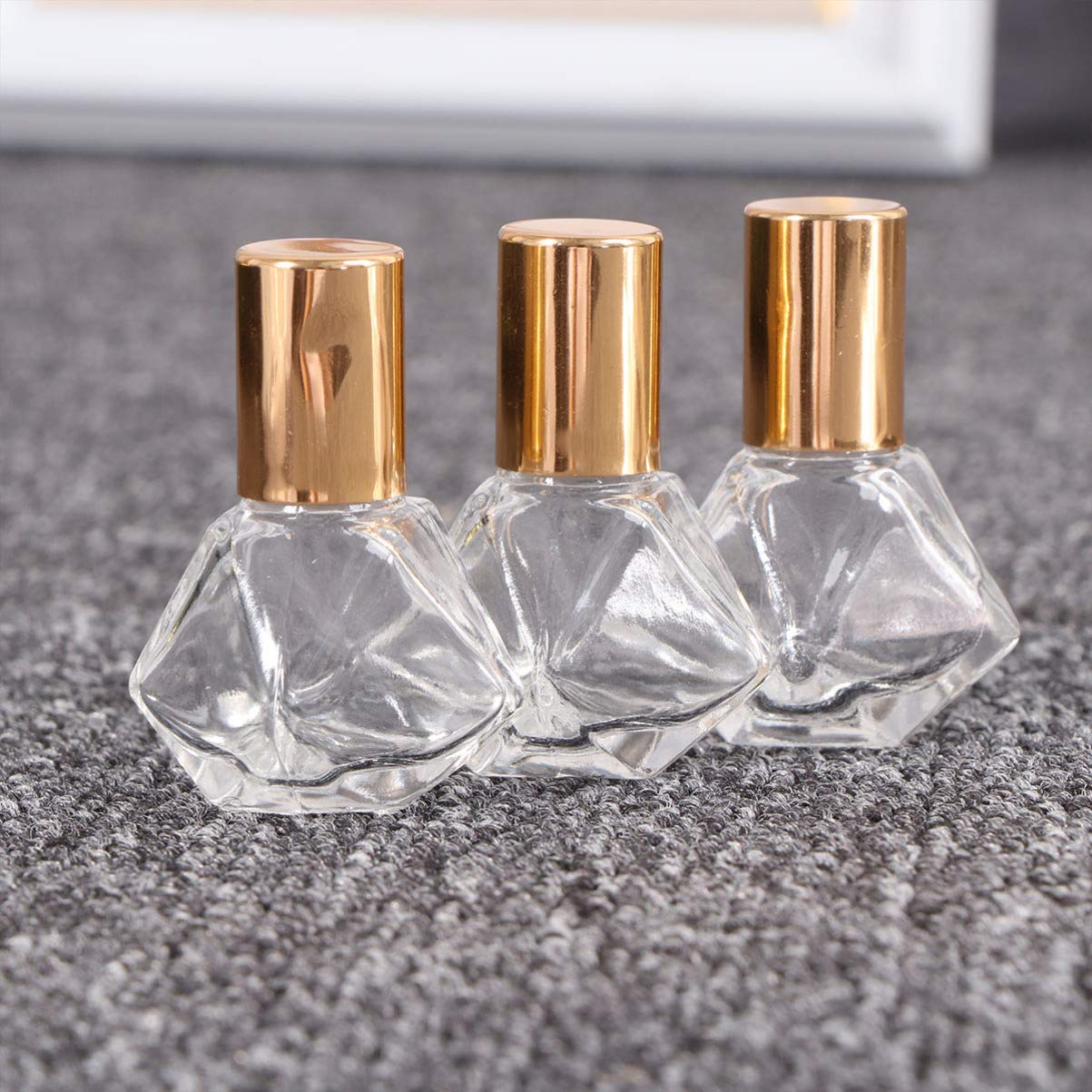 8Pcs Refillable 5ML Glass Roller Bottles for Essential Oils, Perfume & Cosmetics - Includes Funnel & Dropper - Perfect for Aromatherapy, DIY Skincare & Travel Size Liquids