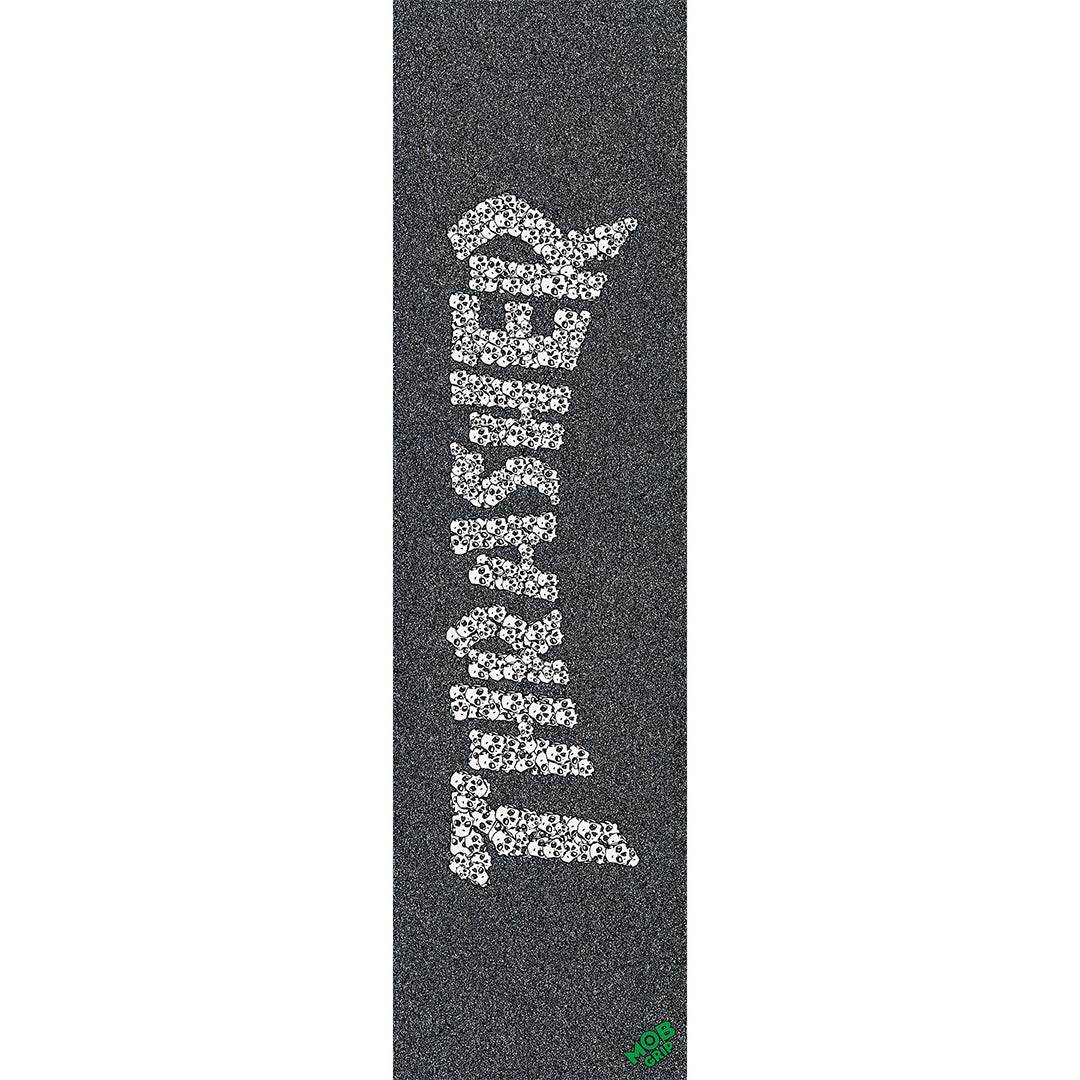 Mob Thrasher Skulls Large Griptape - Premium Skateboard Grip Tape with Skull Design for Enhanced Board Control - Perfect for Street Skating, Longboarding & Skate Park Tricks