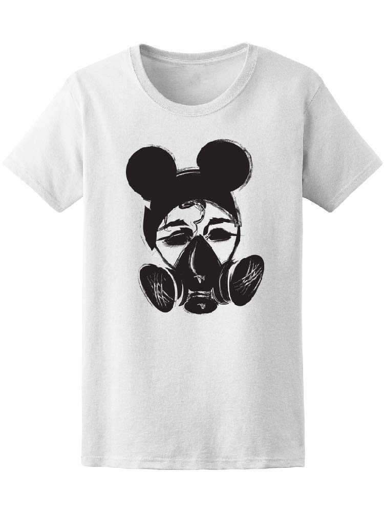 Punk Girl Gas Mask Graphic T-Shirt for Women | Edgy Streetwear & Alternative Fashion | Perfect for Concerts, Festivals, and Urban Style