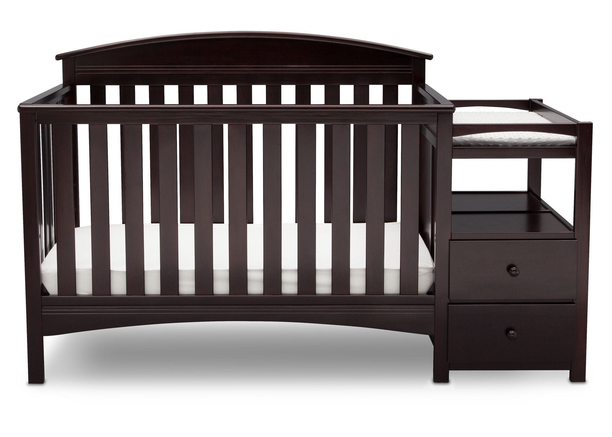 Abby Baby Crib with Changing Table - Convertible Nursery Furniture for Newborns & Toddlers - Perfect for Small Spaces & Modern Nurseries