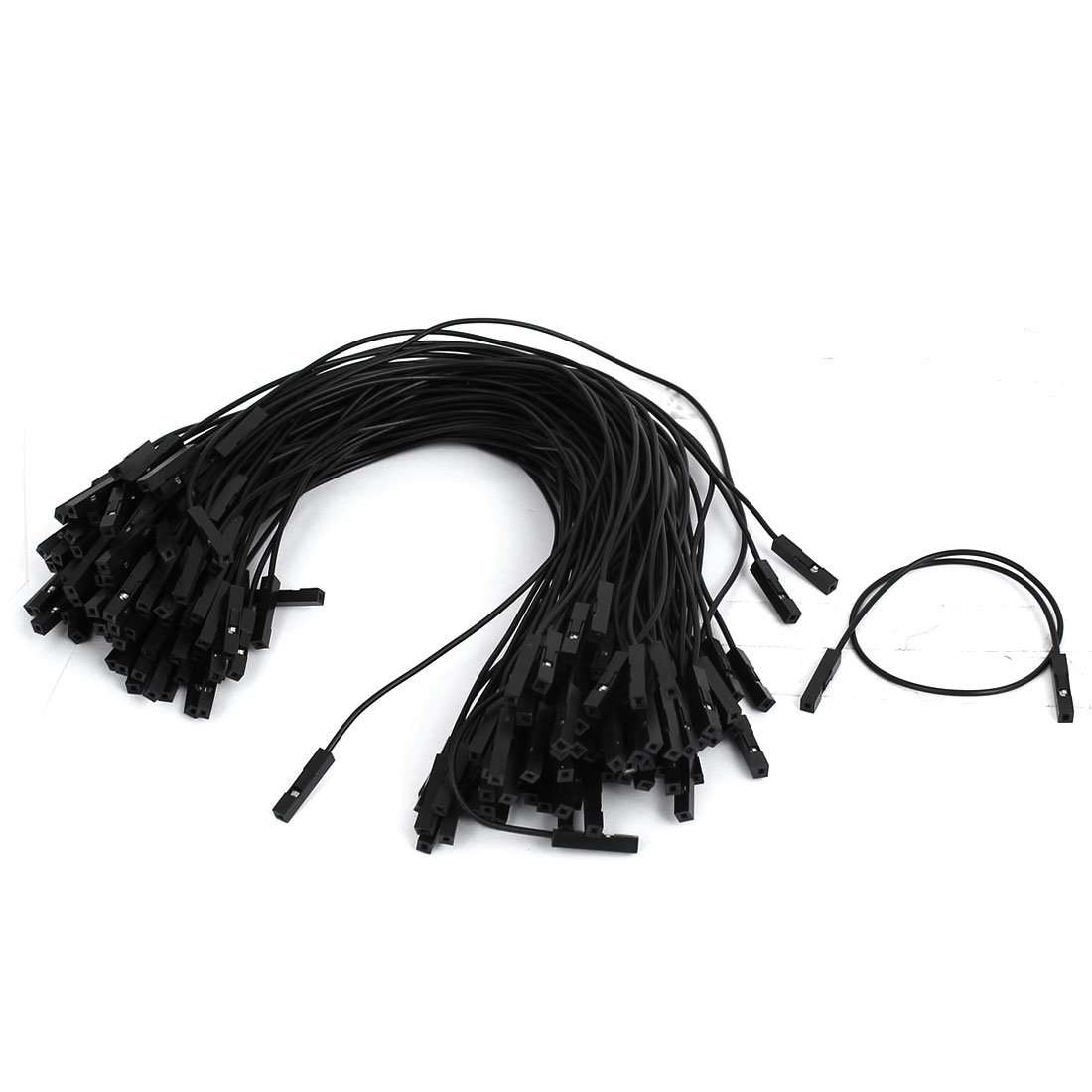 100Pcs Black Female to Electrical Boxes Jumper Wires - 21cm Length for Breadboard, Conduit & Fittings - Perfect for DIY Electronics, Arduino Projects, and Circuit Prototyping