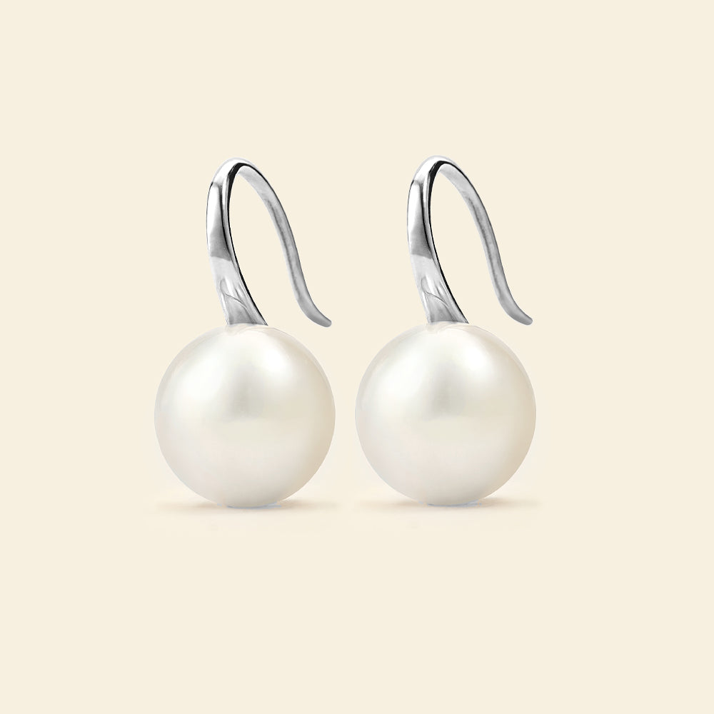 Elegant Freshwater Pearl Drop Earrings for Women - Classic Dangle Earrings for Wedding, Party & Everyday Wear
